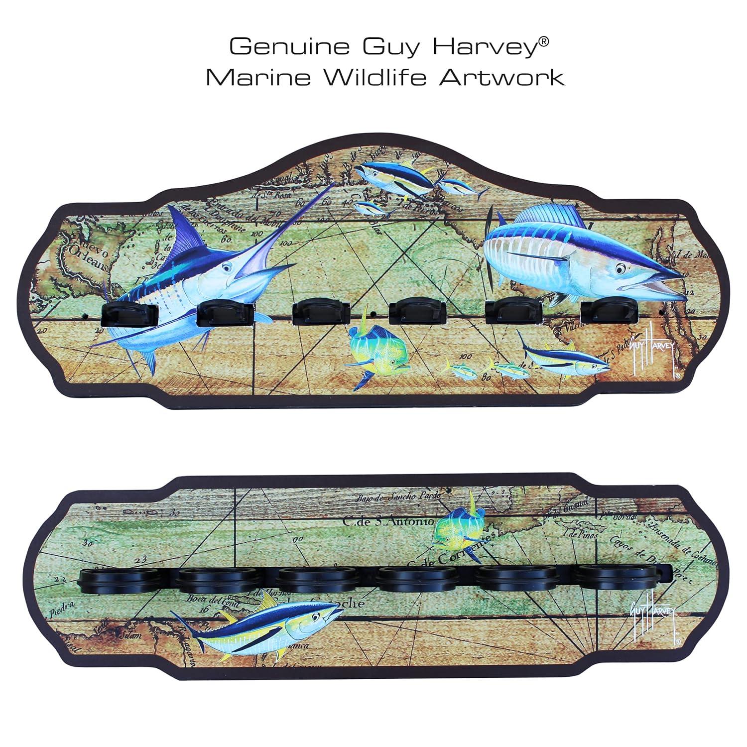 Guy Harvey Bajo Estante de Pared de 6 Varillas
