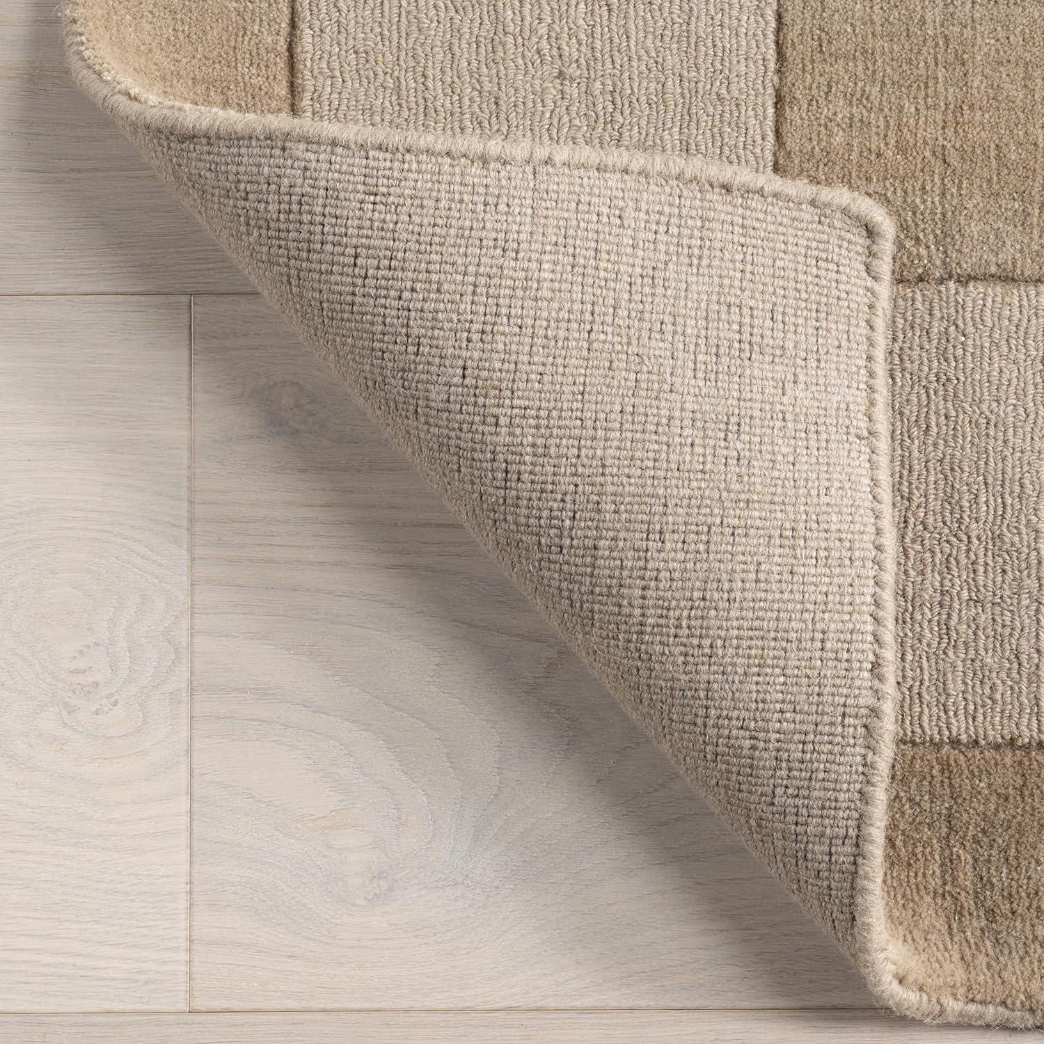 Rugs USA Petra High-Low Wool-Blend Area Rug, 2x8, Fawn