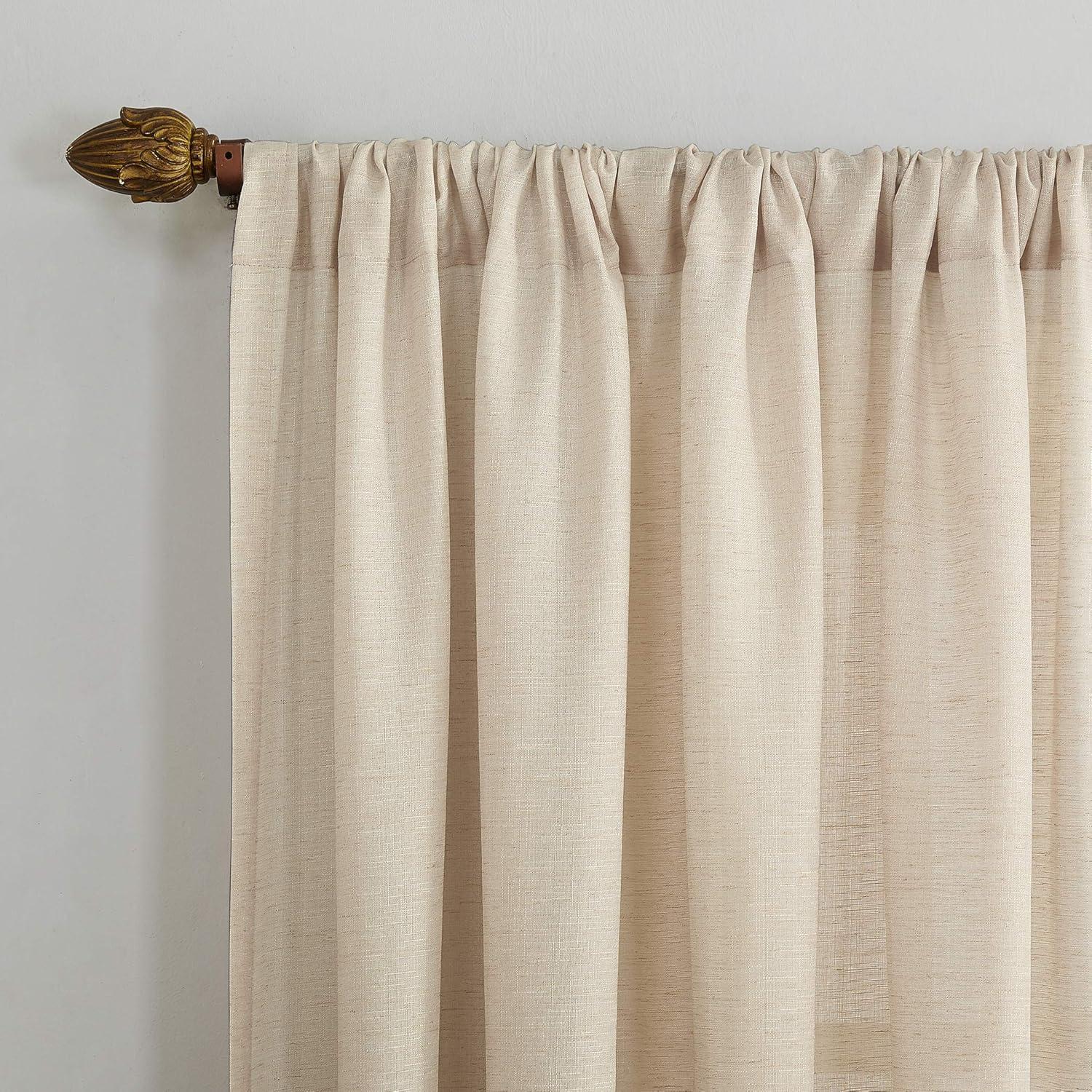 No. 918 Light Filtering Semi-Sheer Amalfi Rod Pocket Curtain Panel