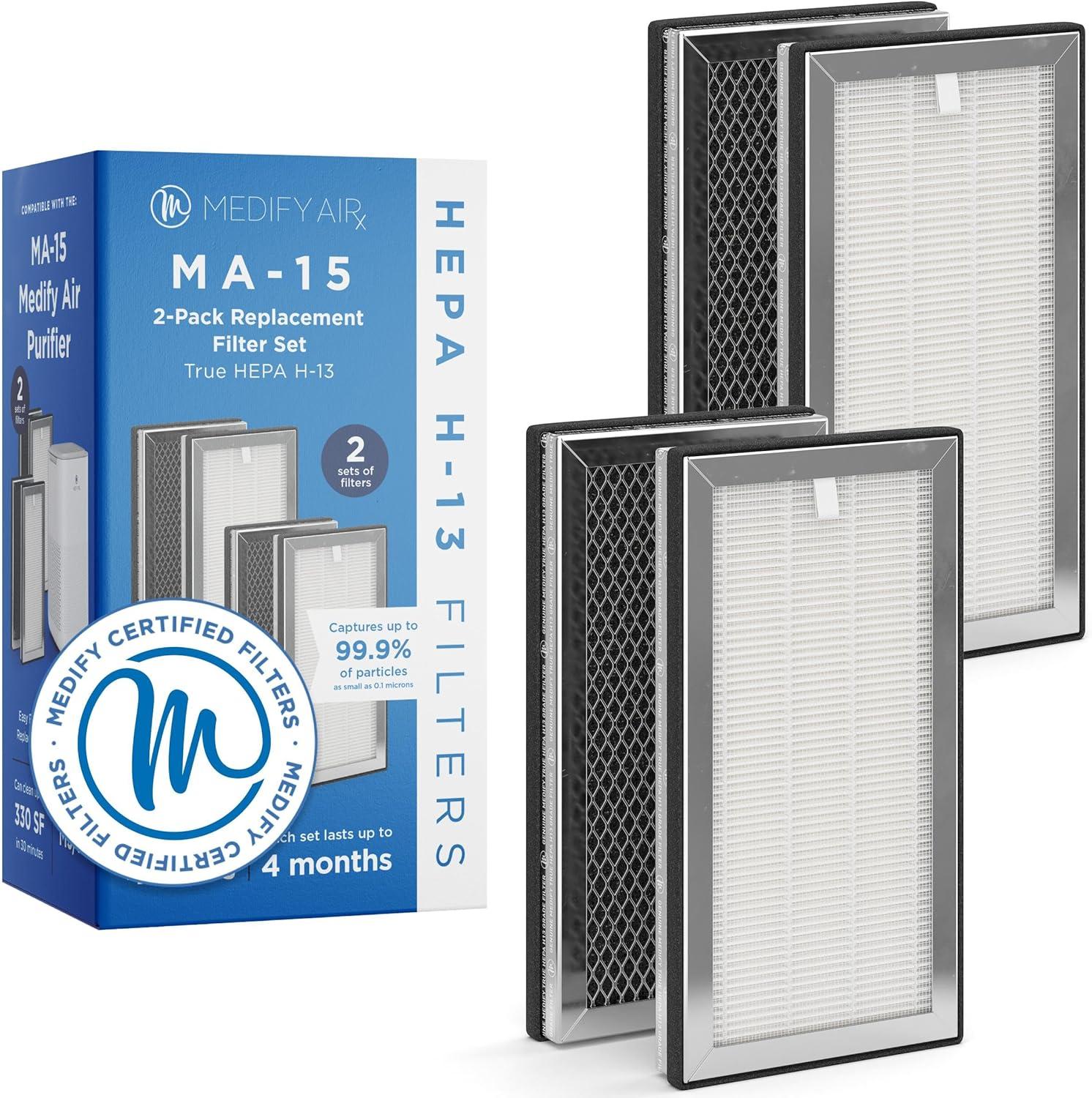 Medify Air MA-15 HEPA H13 Replacement Filter Set