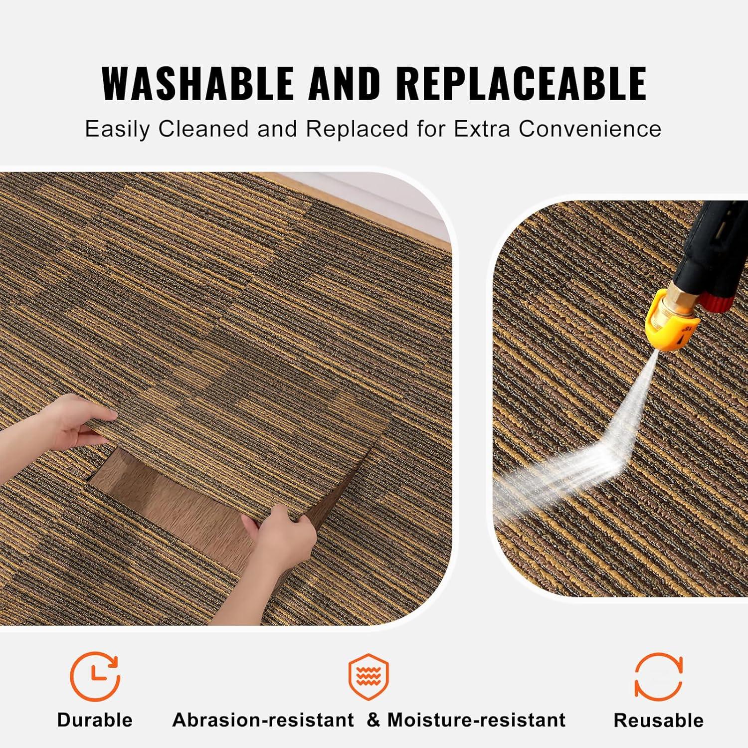 20'' W x 20'' L Level Cut And Loop Polyester Carpet Tile