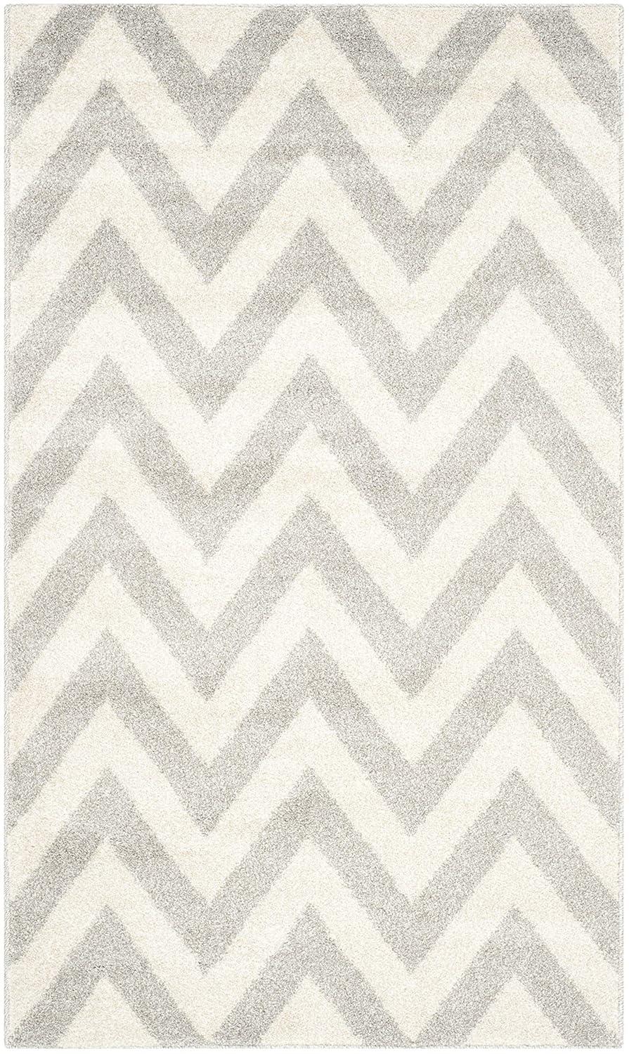 Amherst AMT419 Power Loomed Indoor Accent Rug - Light Grey/Beige - 3'x5' - Safavieh