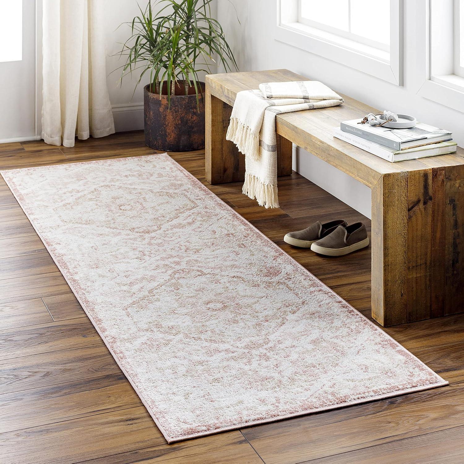 Mark & Day Baflo 7'10" Square Woven Indoor Area Rugs Blush