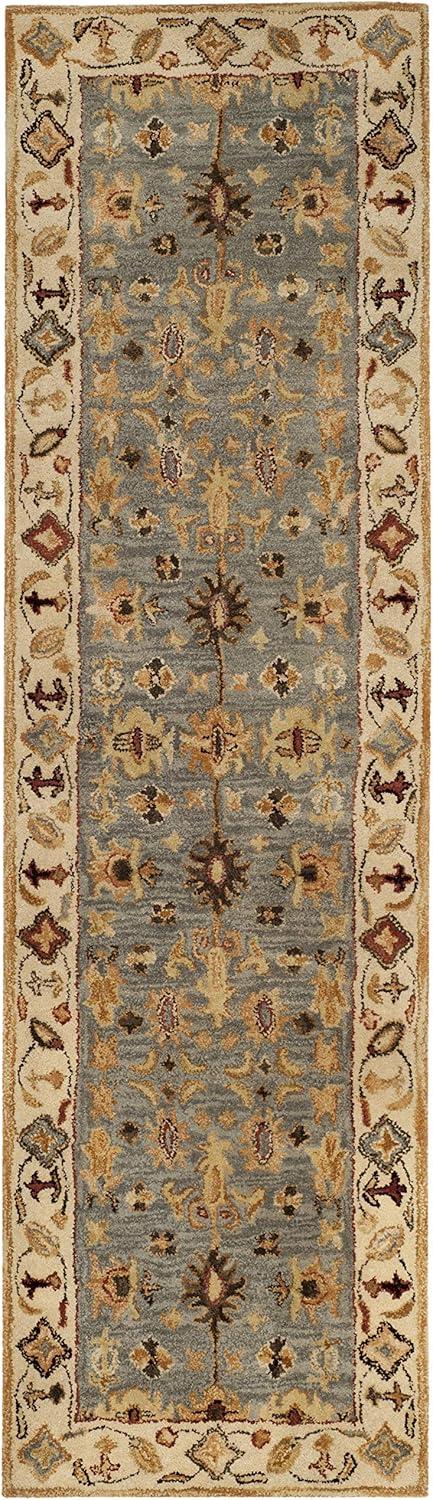 Antiquity Oriental Handmade Tufted Wool Blue/Ivory/Red Area Rug