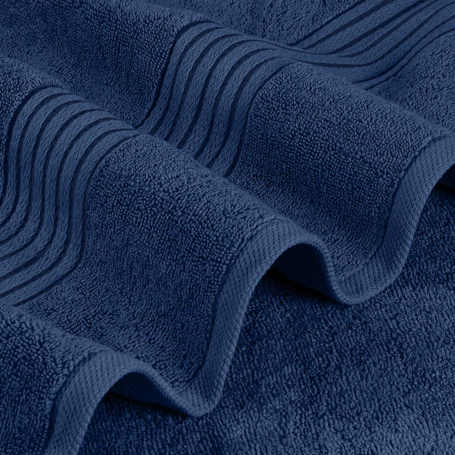Utopia Towels - Bath Towels Set, Navy Blue - Luxurious 700 GSM 100% Ring Spun Cotton - Quick Dry, Highly Absorbent, Soft Feel Towels, Perfect for Daily Use (Pack of 4)