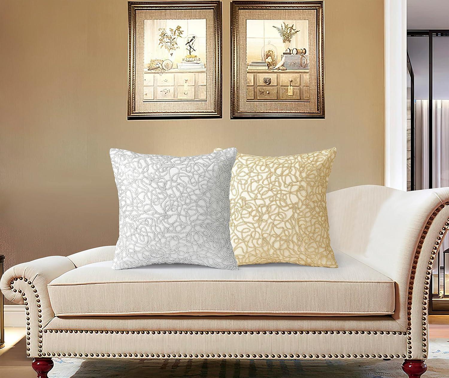 Violet Linen Reversible Throw Pillow