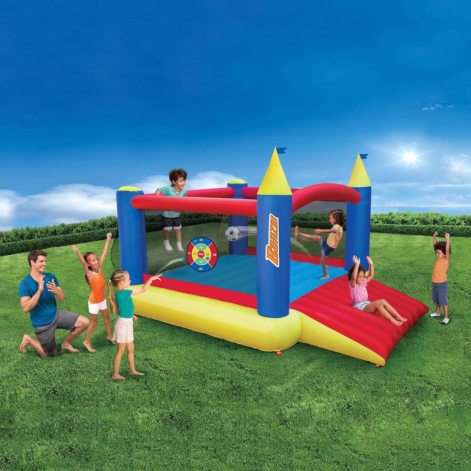 Banzai Inflatable Water Slide and Bounce House Combo Pack