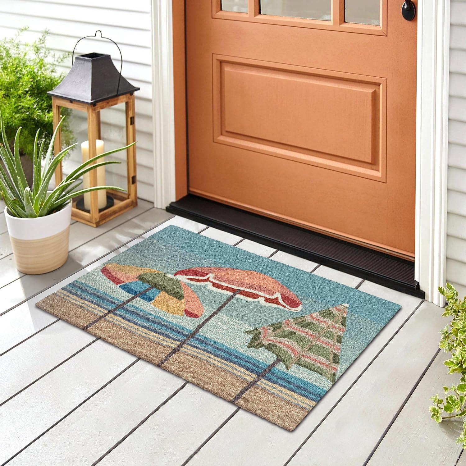 Liora Manne Frontporch Anchor Indoor/Outdoor Rug Navy 2' x 3'