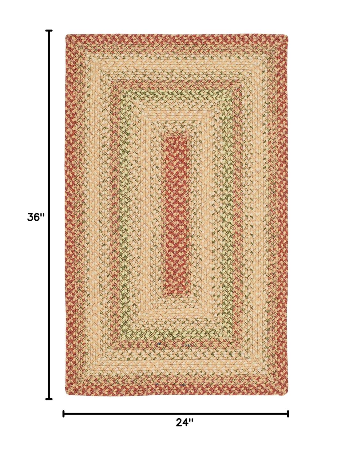 Braided BRD303 Hand Woven Accent Rug - Rust/Multi - 2'x3' - Safavieh.