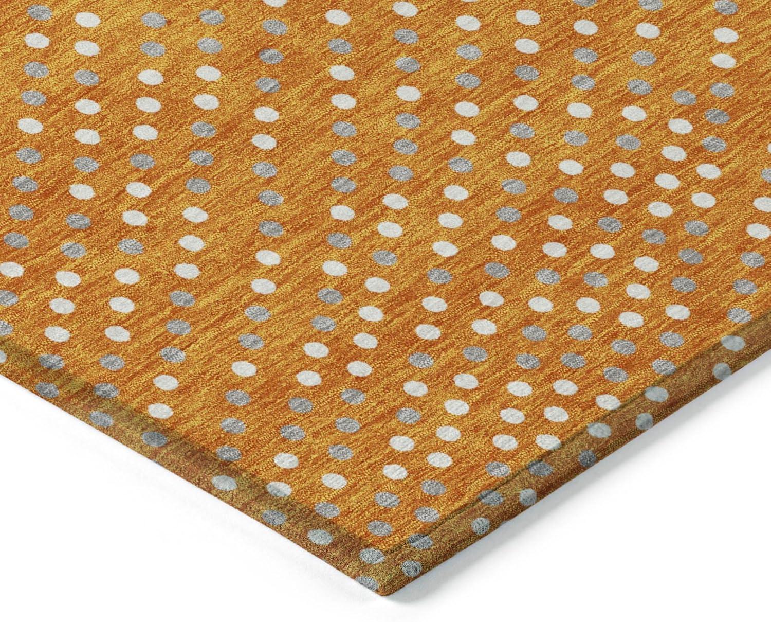 Machine Washable Indoor/Outdoor Chayden ACN1021 Orange 9' x 12' Rug