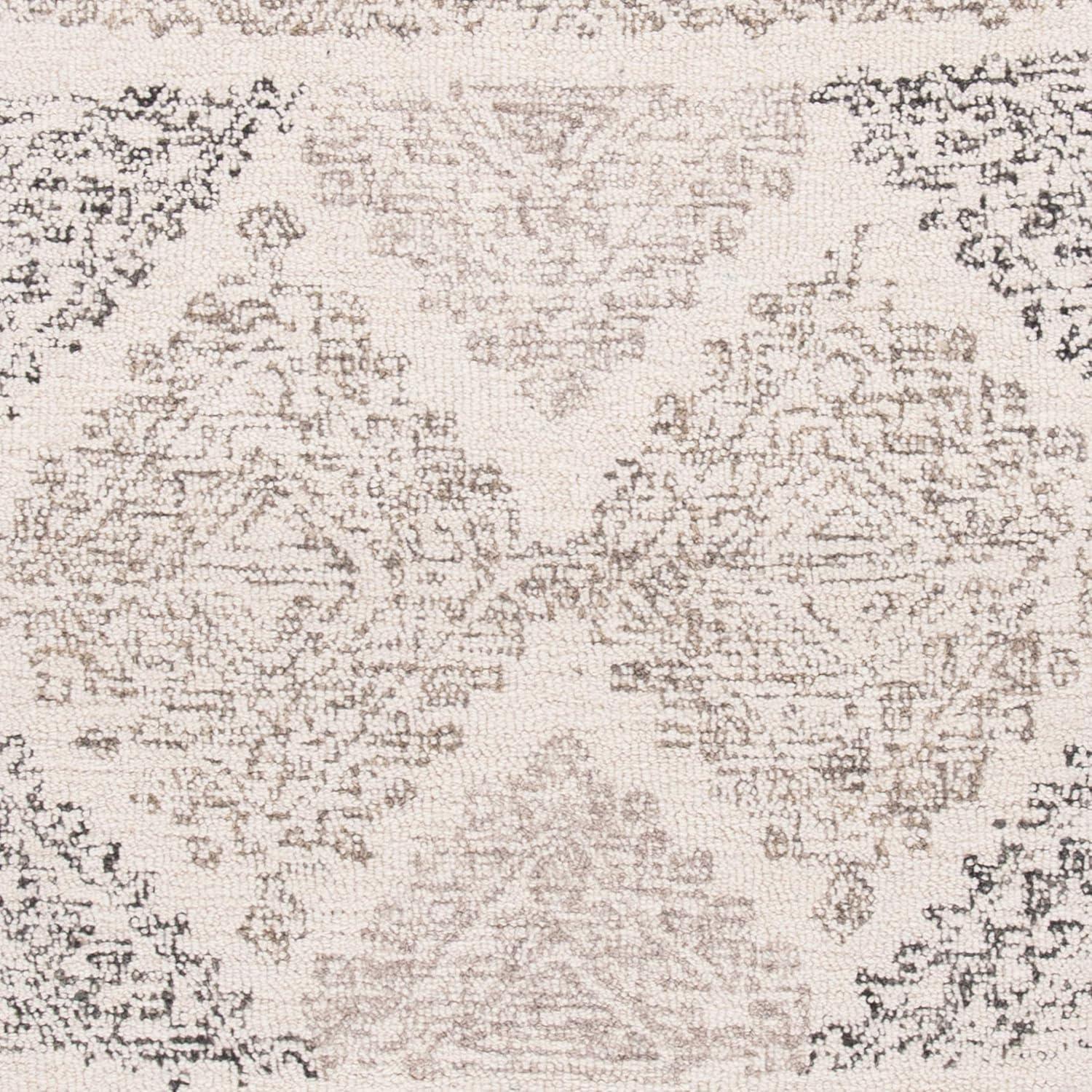 Micro-Loop MLP206 Hand Tufted Indoor Area Rug - Ivory/Light Brown - 5'x8' - Safavieh