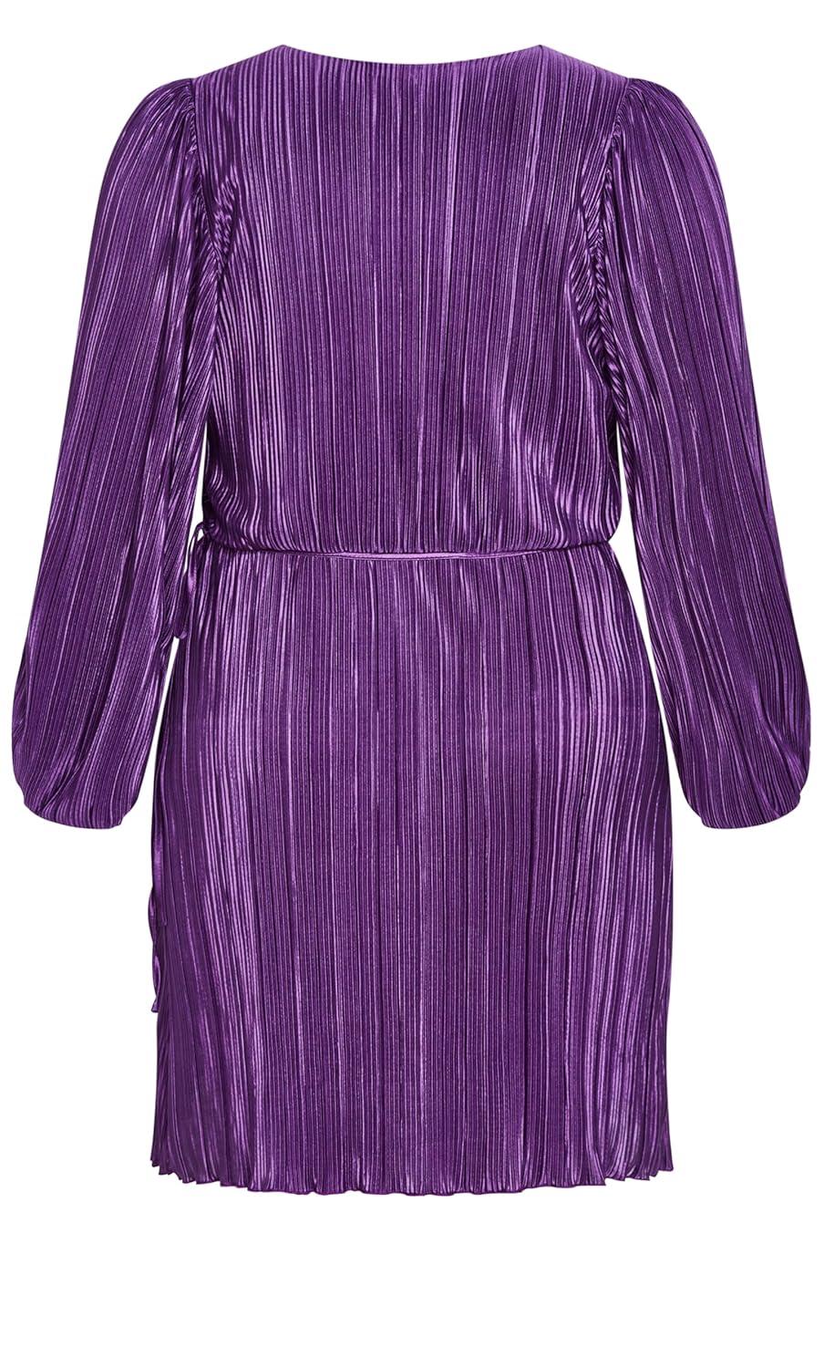 CITY CHIC | Women's Plus Size Kira Dress - royal purple - 22W