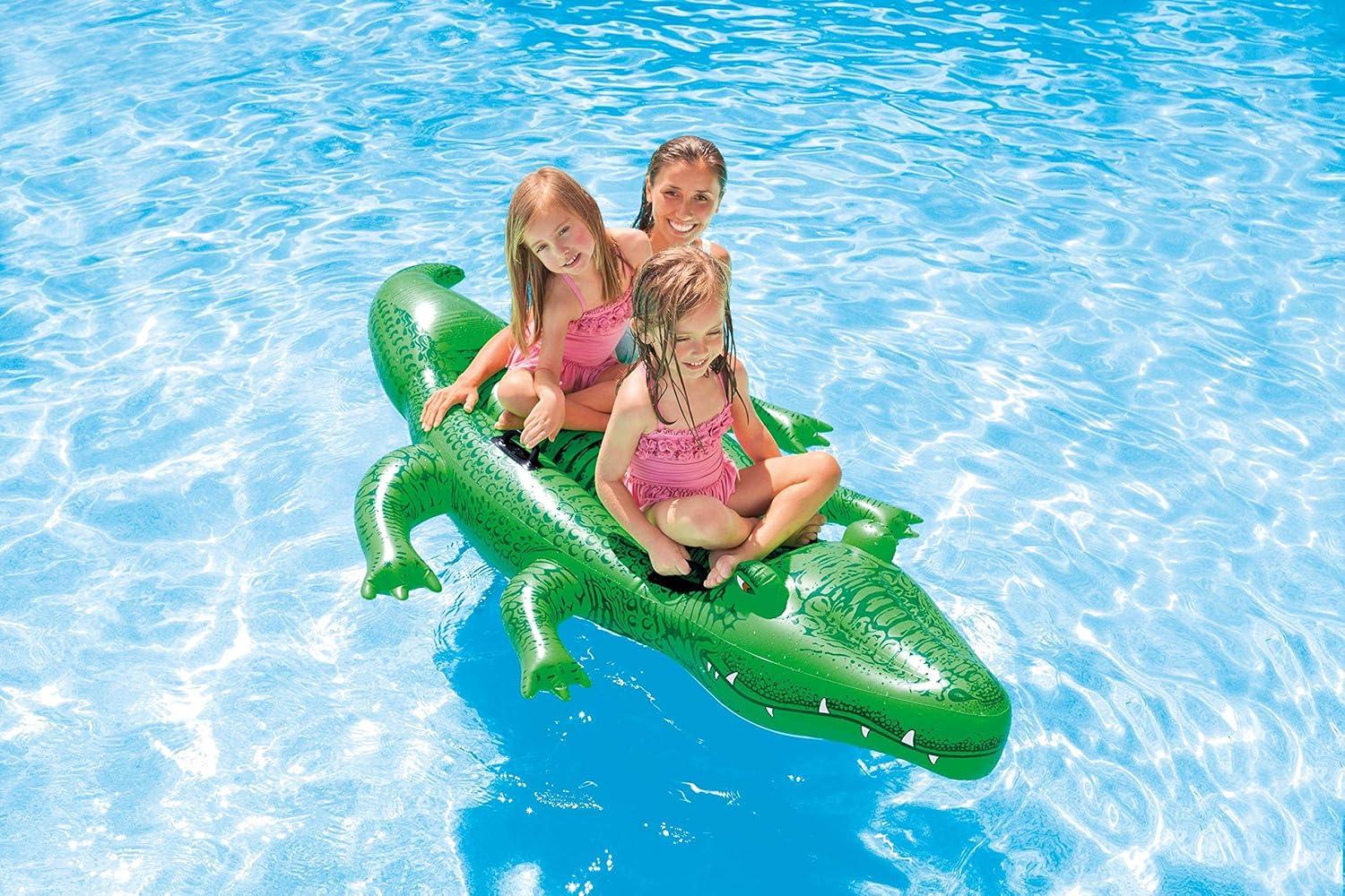 Intex Gator Giant Inflatable Swimming Pool Ride-On Raft 58562EP