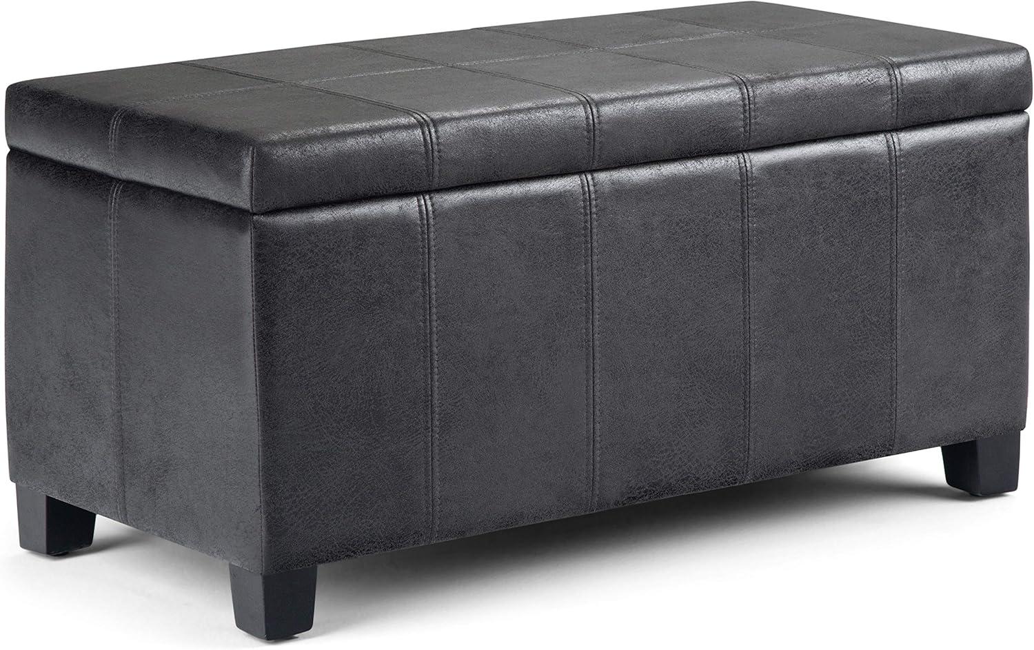 Simpli Home Dover Storage Ottoman Bench,Assembled