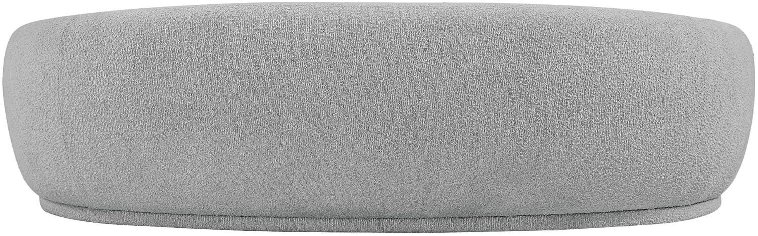 Meridian Furniture Hyde Grey Boucle Fabric Sofa