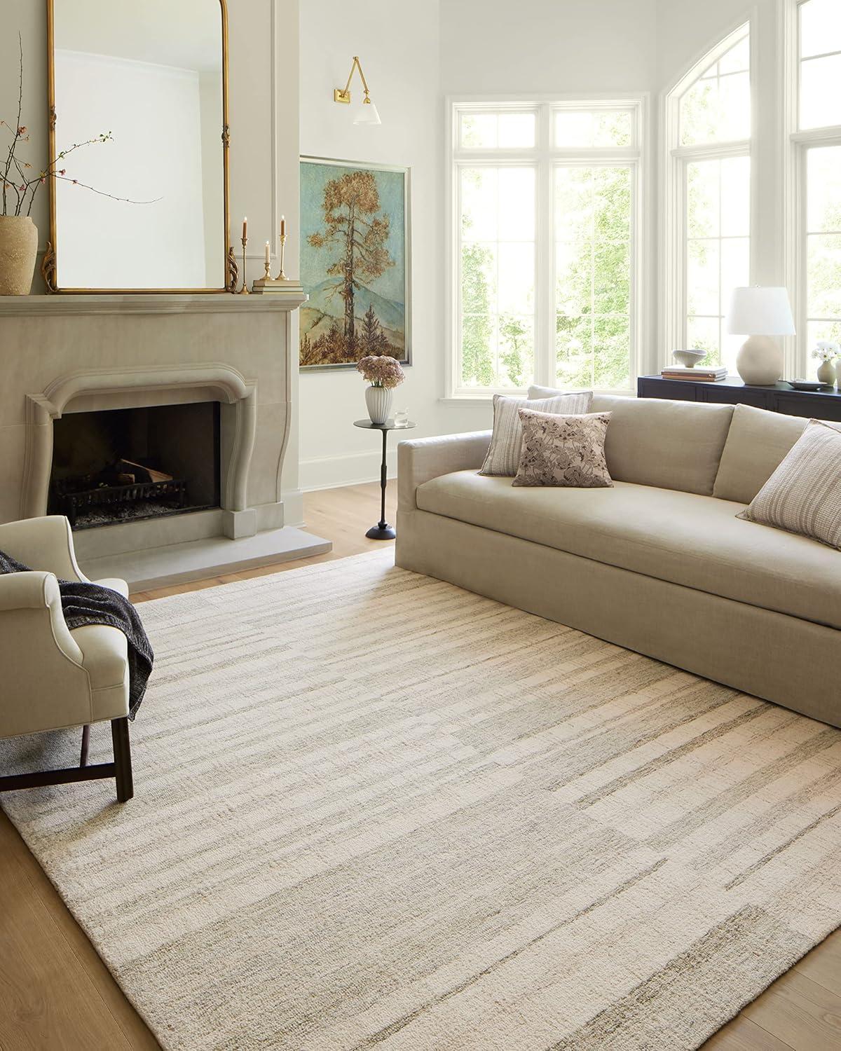 Chris Loves Julia x Loloi Natural/Sage, Transitional Area Rug