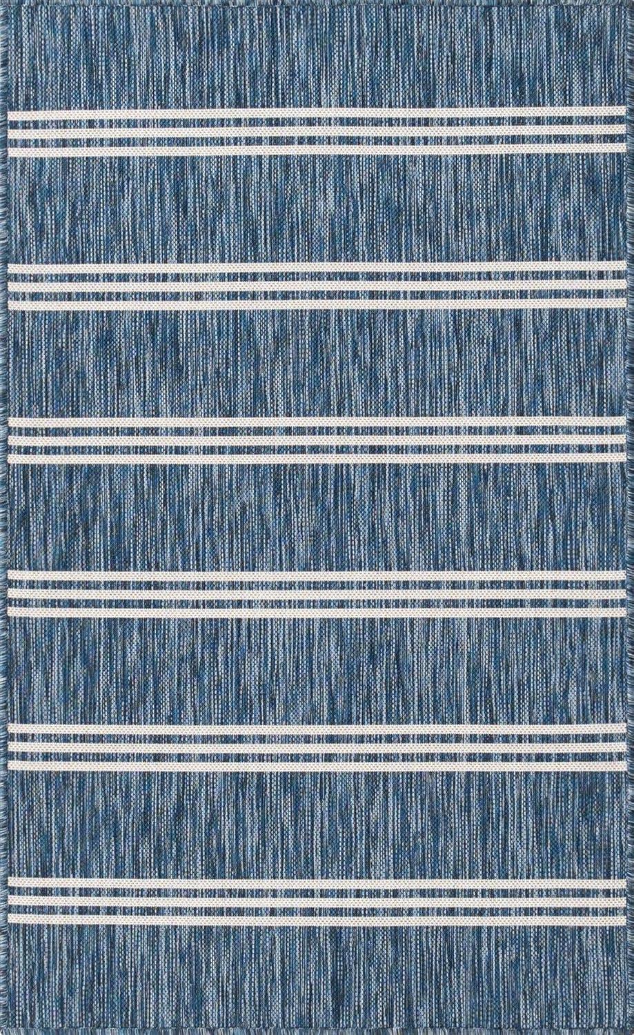 Jill Zarin Outdoor Collection Area Rug - Anguilla (3' 1" x 5' 3" Rectangle Blue/Ivory)
