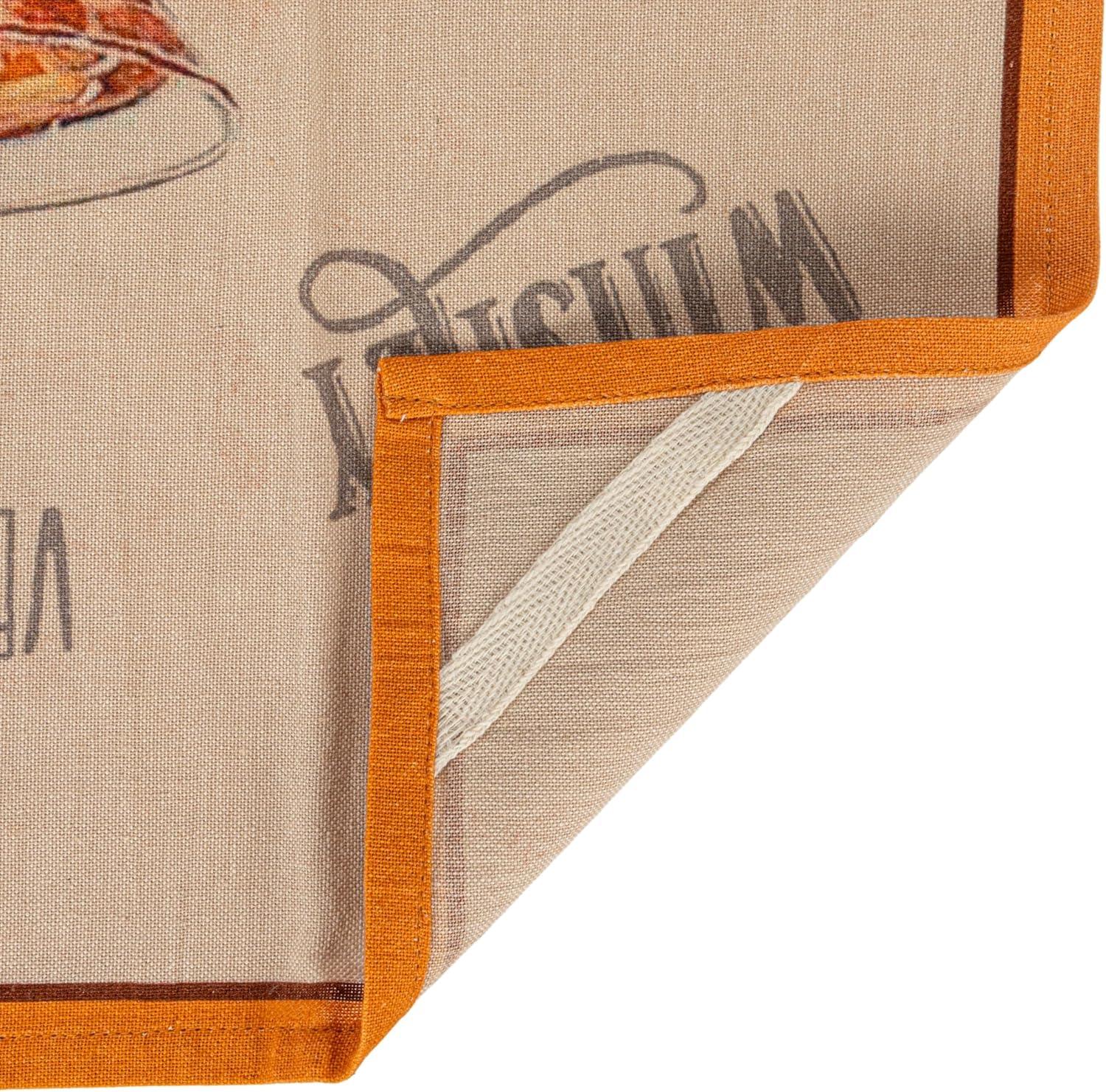 Creative Co-Op Cotton Printed Tea Towel with Cocktail Recipe Prints, Multicolor, Set of 8