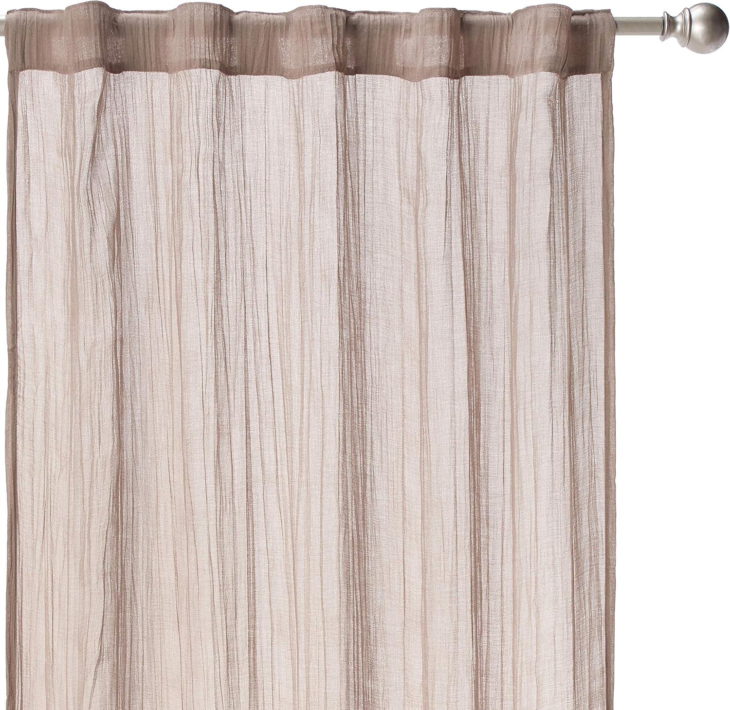 Harper Solid Crushed Curtain Panel Pair