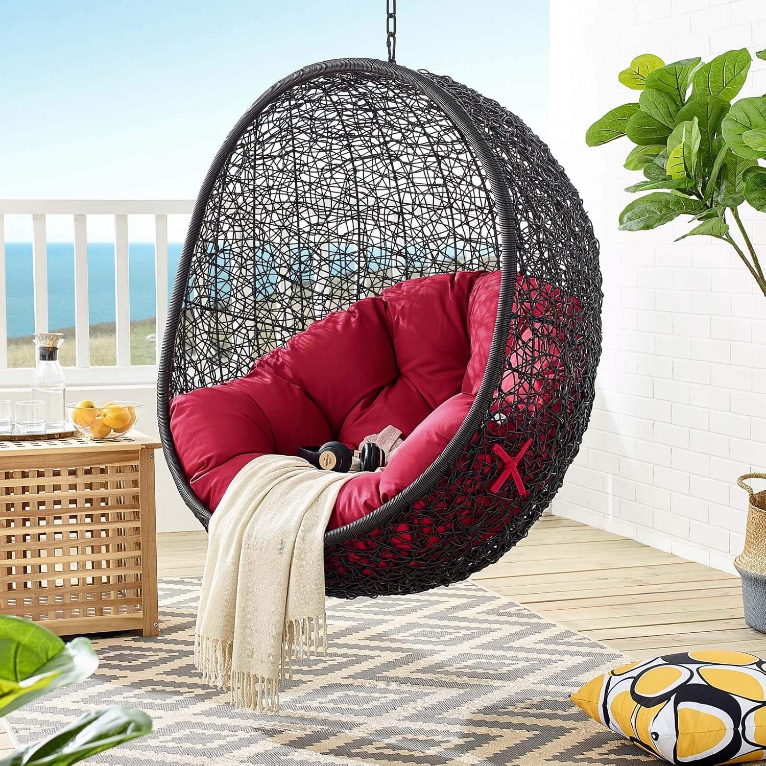 Modway Encase Swing Outdoor Patio Lounge Chair