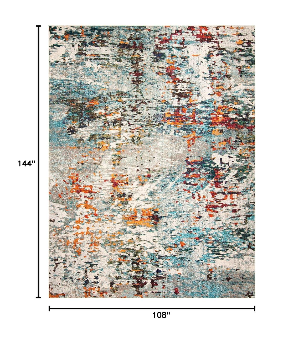 Madison MAD471 Power Loomed Indoor Area Rug - Grey/Blue - 9'x12' - Safavieh