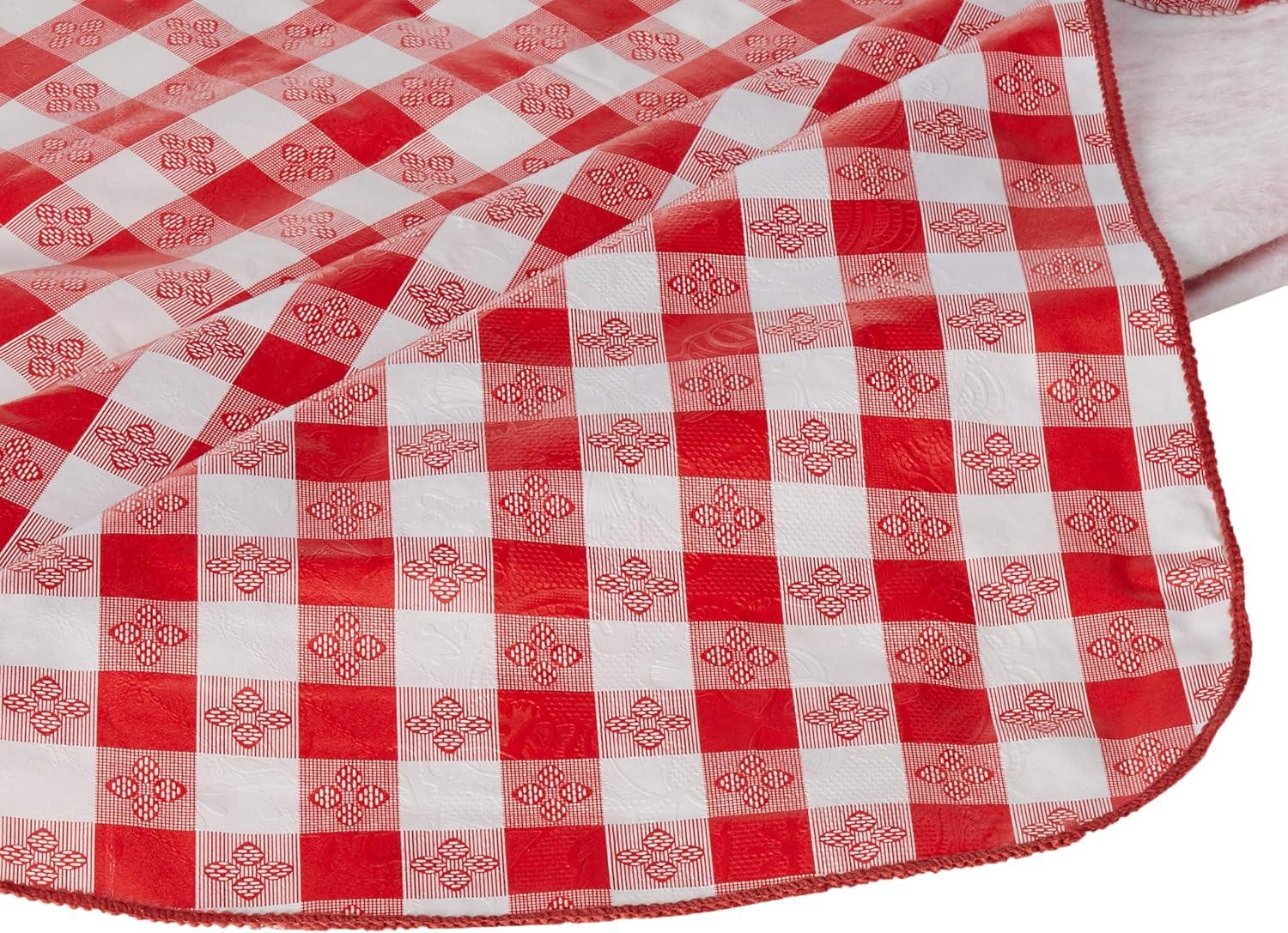 Winco TBCO-70R Checkered Table Cloth, 52-Inch x 70-Inch, Red