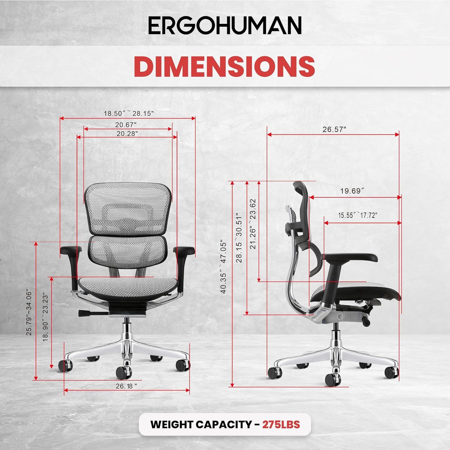 Gray Mesh High Back Executive Swivel Office Chair with Adjustable Arms