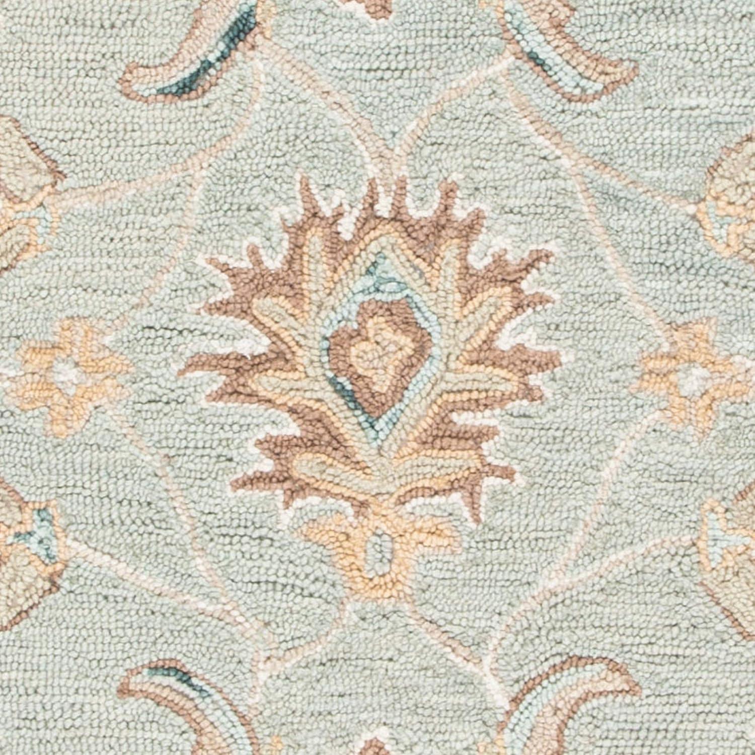 Blossom BLM702 Hand Tufted Area Rug - Grey/Multi - 5'x8' - Safavieh.