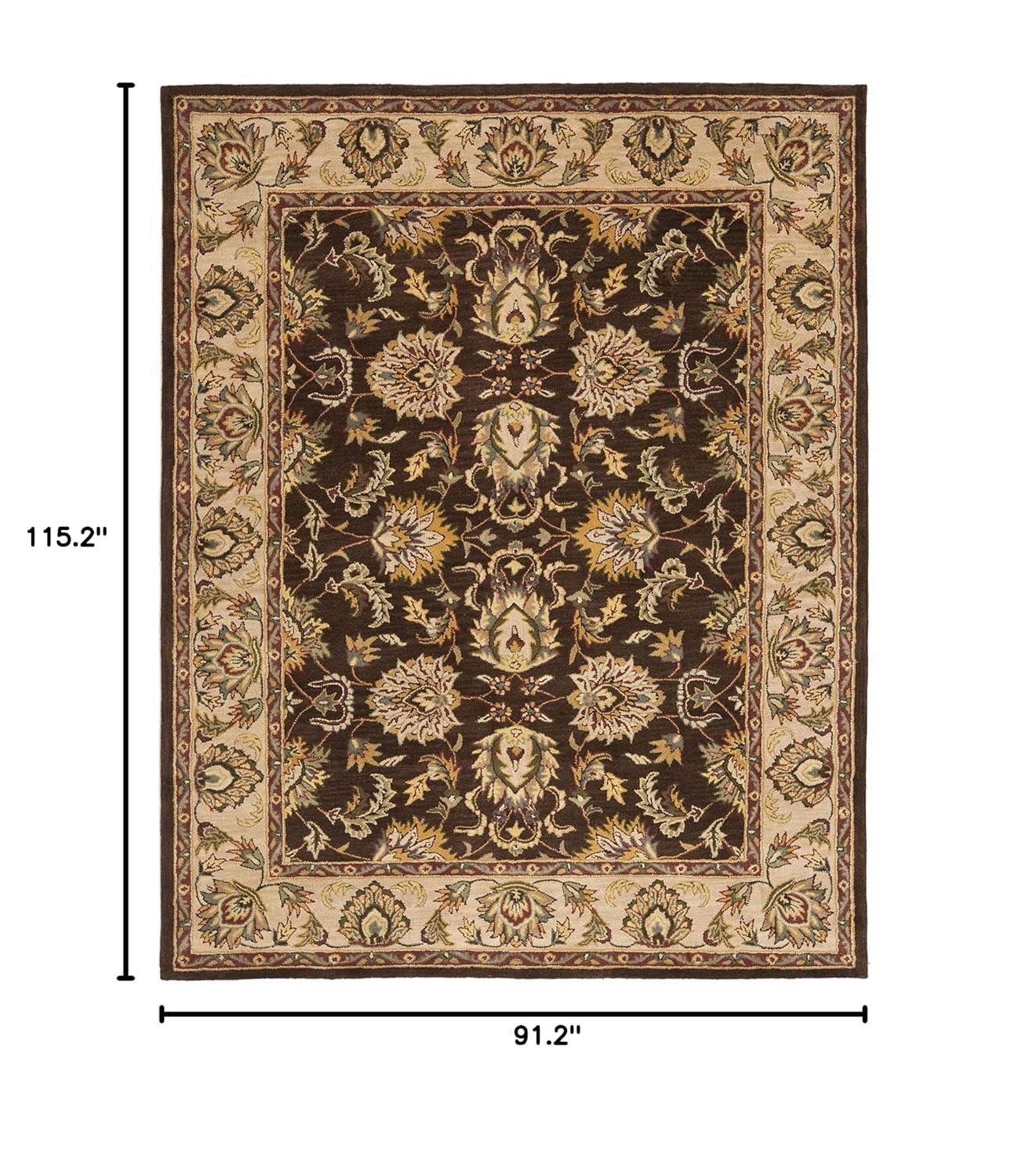 Heritage HG912 Hand Tufted Area Rug - Brown/Ivory - 7'6"x9'6" - Safavieh.