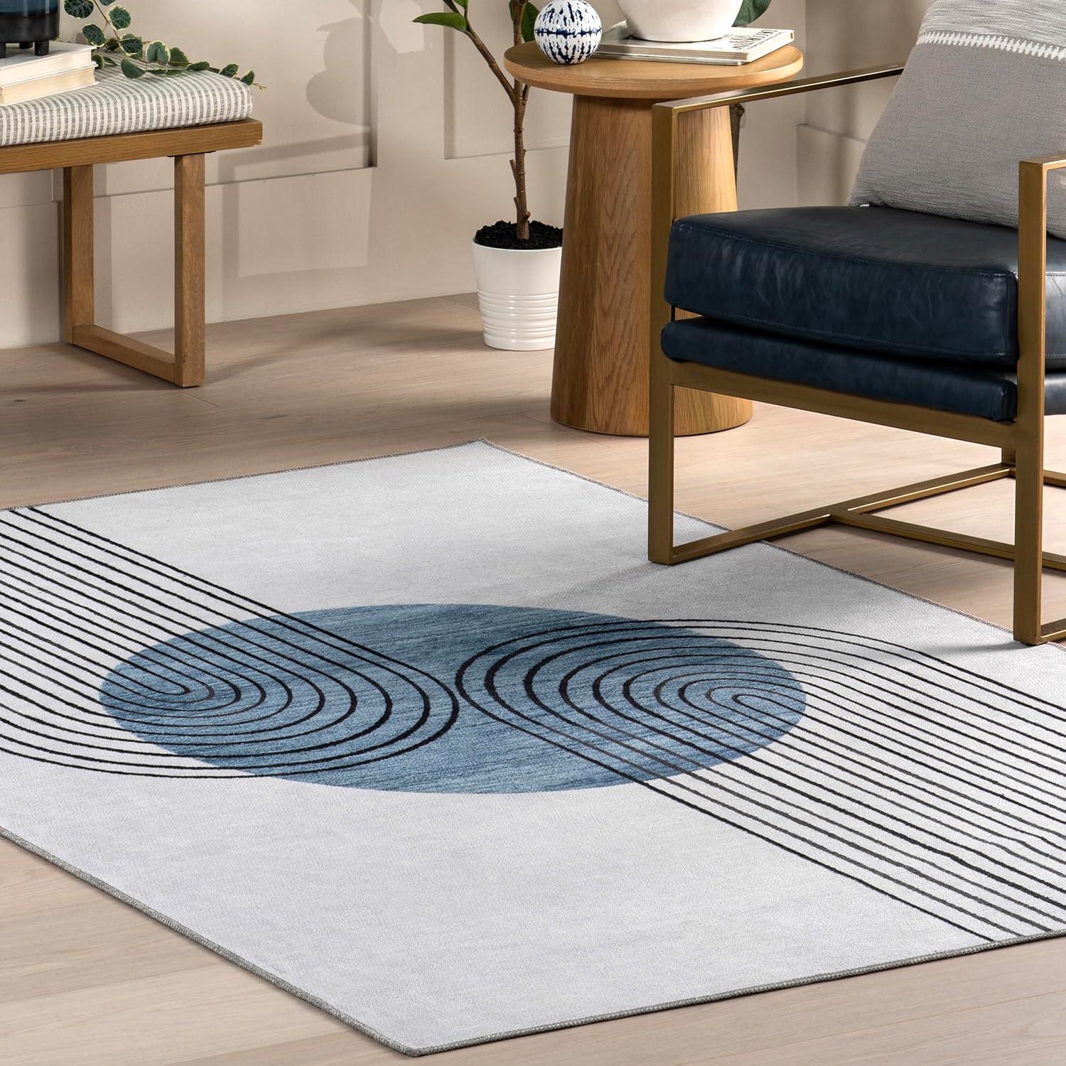 nuLOOM Martine SpinClean Machine Washable Stain-Resistant Area Rug