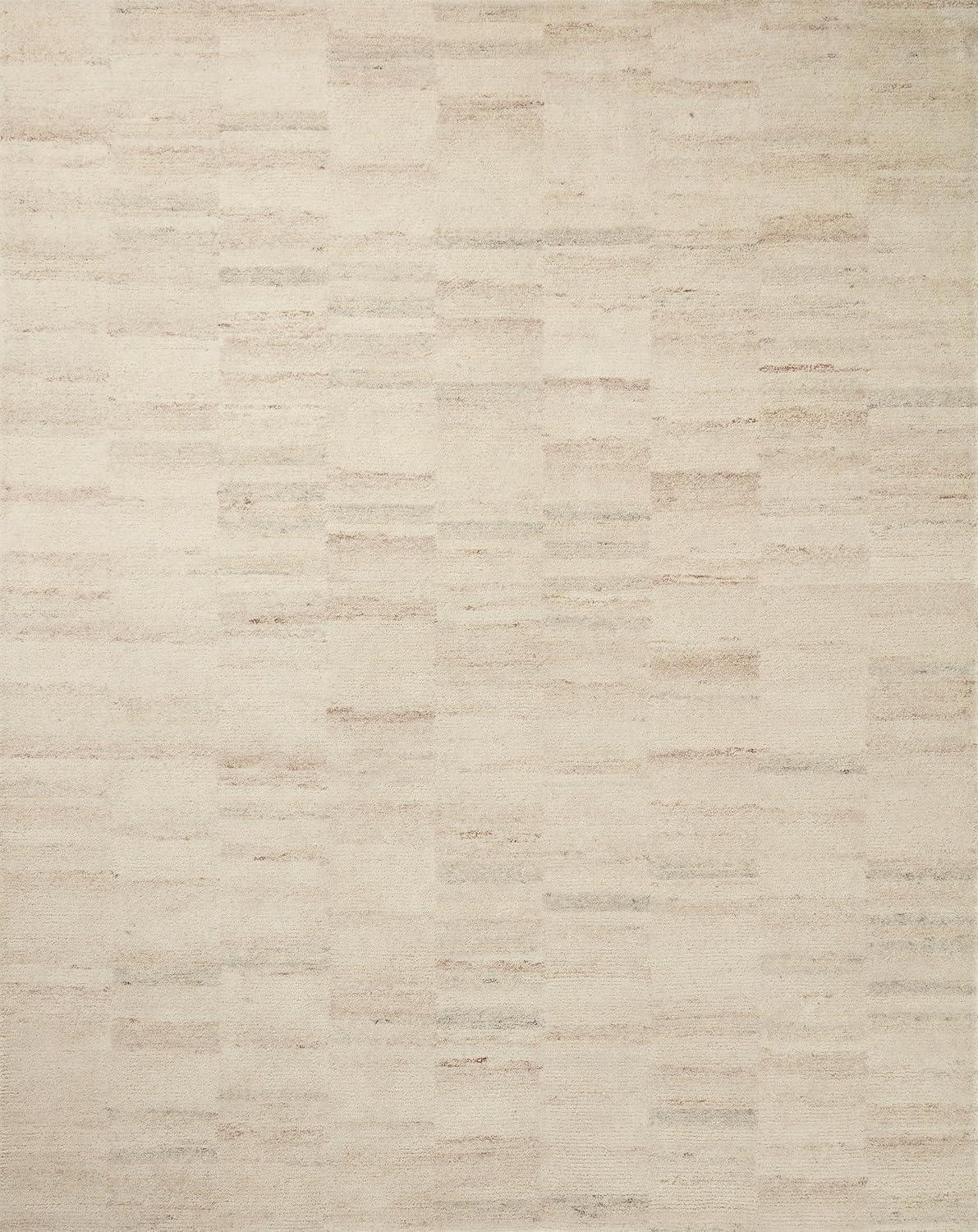 Amber Lewis x Loloi Rocky Natural / Fog Area Rug