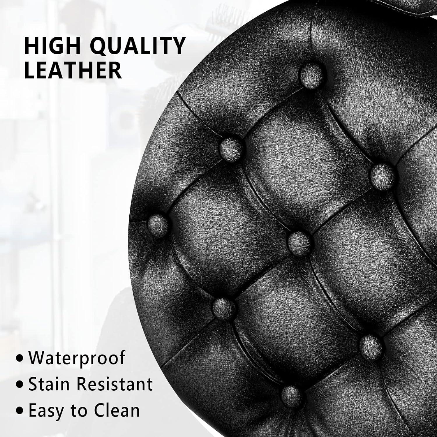 OmySalon Vintage Barber Chair All Purpose Heavy Duty, Hydraulic Recline Salon Beauty Styling Chair Retro, 360 Degree Swivel for Hair Stylist Tattoo