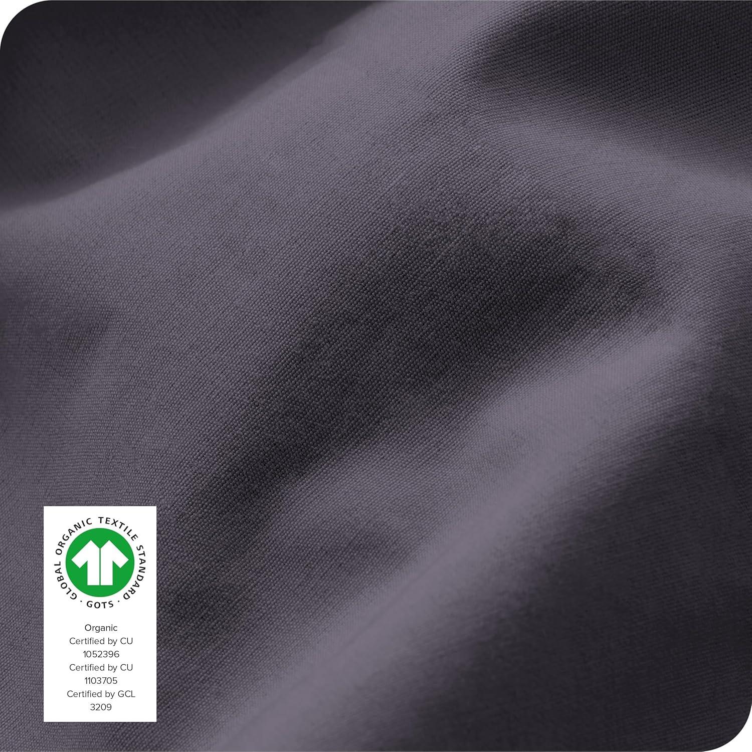 Bare Home 260 Thread Count Organic Cotton Percale Fitted Sheet