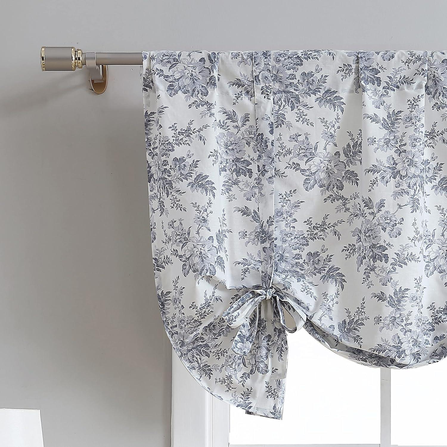 Laura Ashley Annalise Floral Valance  50x25 - Grey