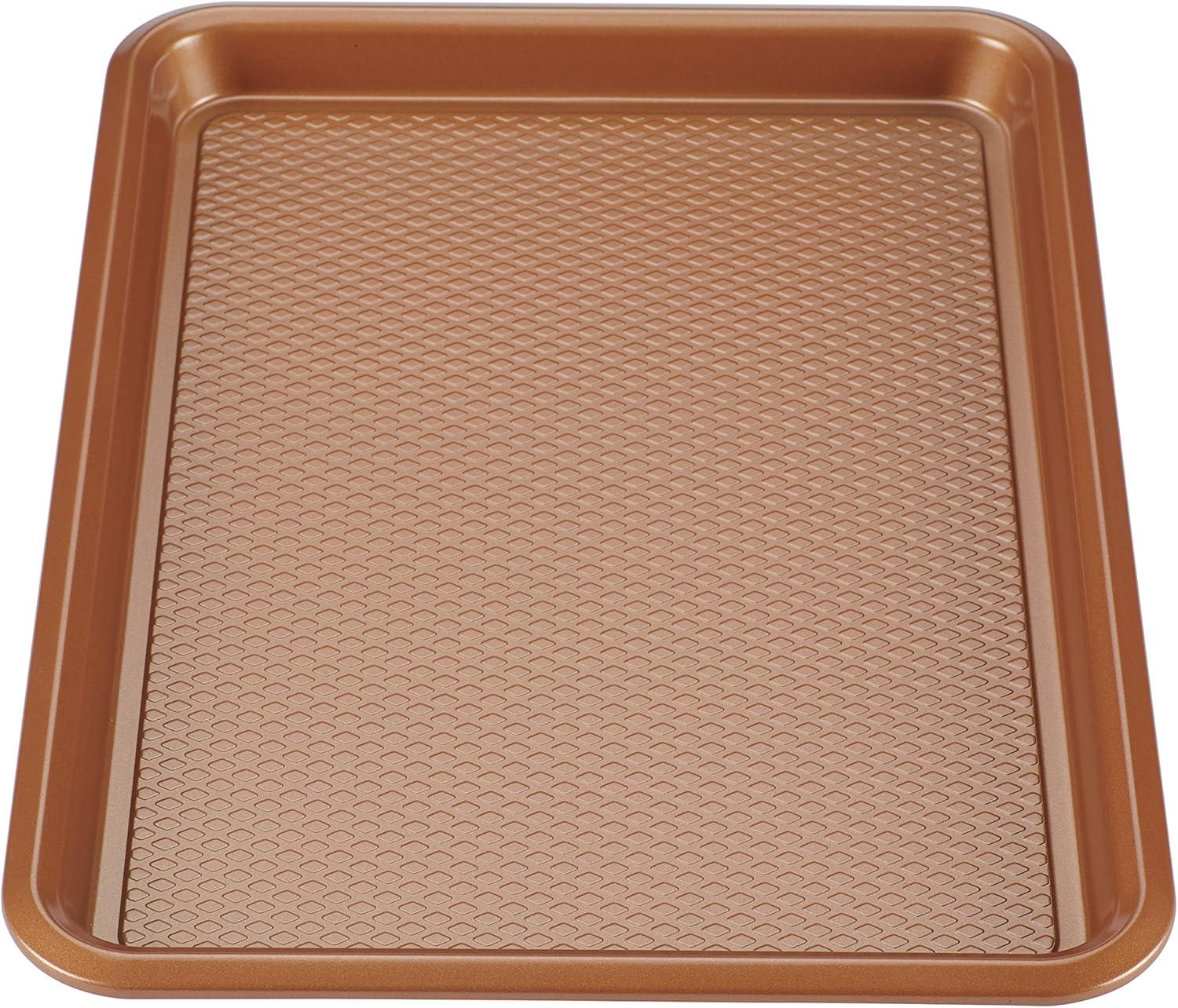 Copper Nonstick Steel Textured 10" x 15" Baking Sheet