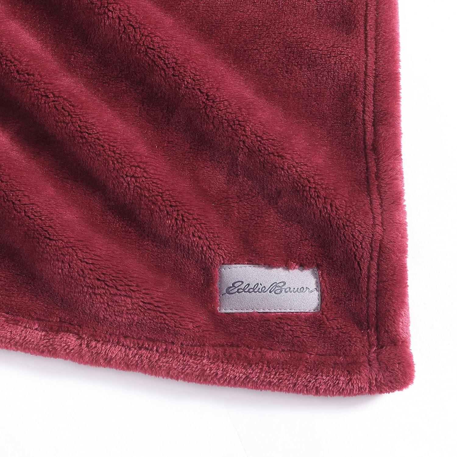 Eddie Bauer Alpine Eddie Bauer Ultra Lux Plush Solid Throw Blankets