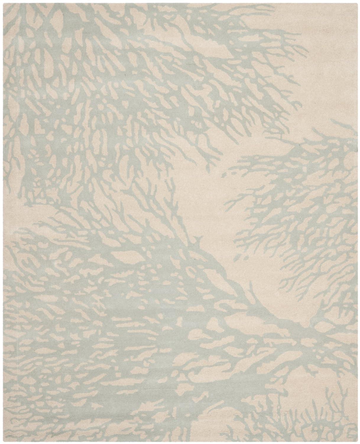 Bella BEL115 Hand Tufted Area Rug - Beige/Blue - 8'9"x11'9" - Safavieh..