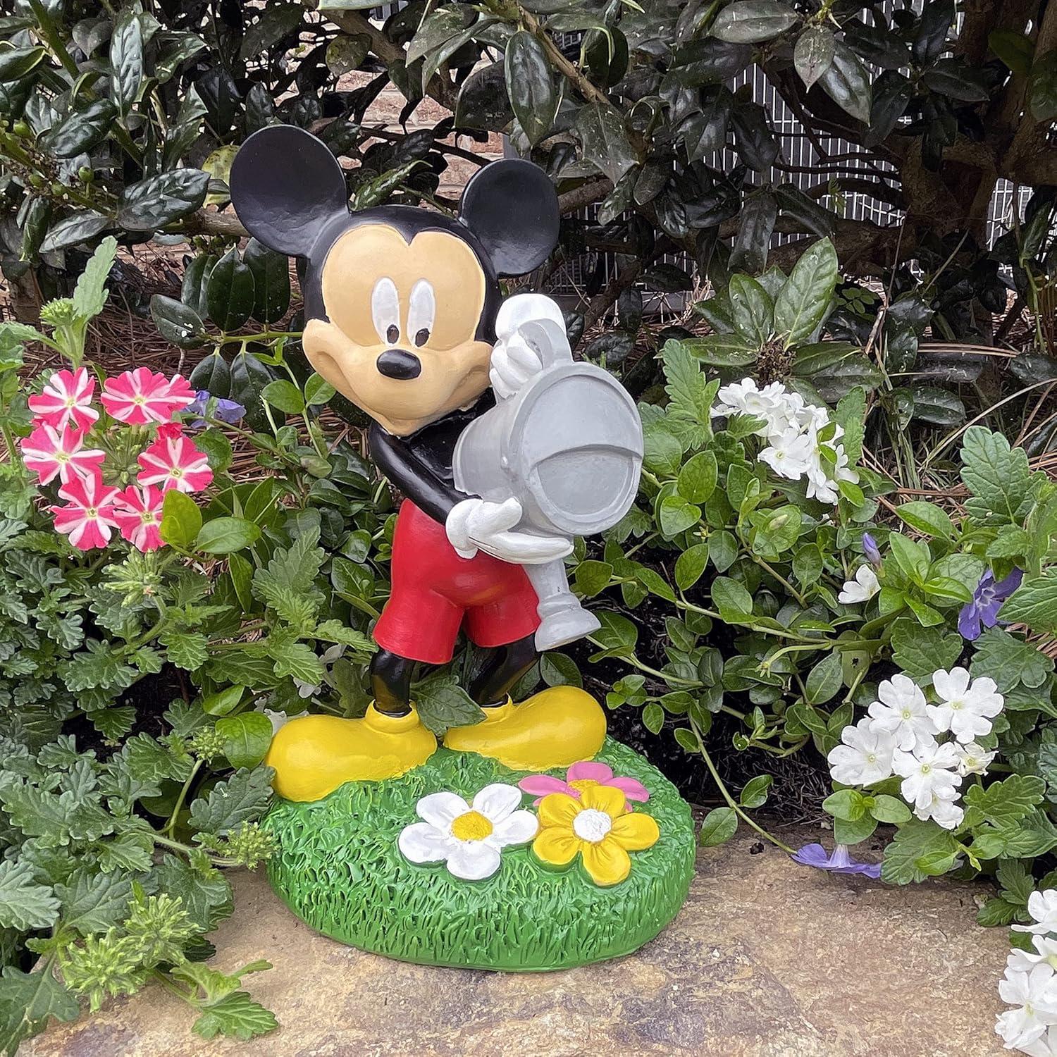 Back Yard Glory Disney Mickey Mouse with Watering Can Garden Statue