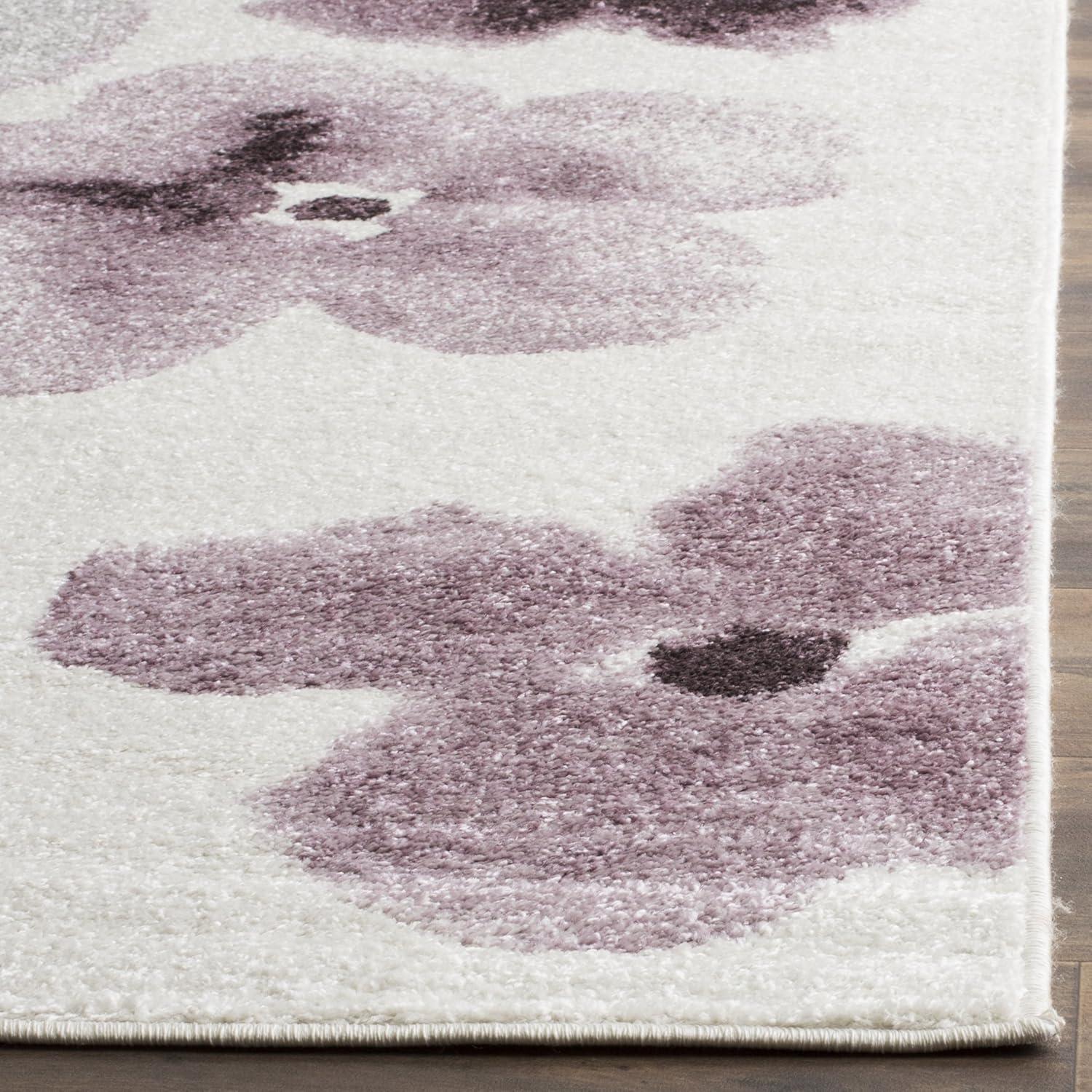 Adirondack ADR123 Power Loomed Area Rug - Ivory/Purple - 5'1"x7'6" - Safavieh.