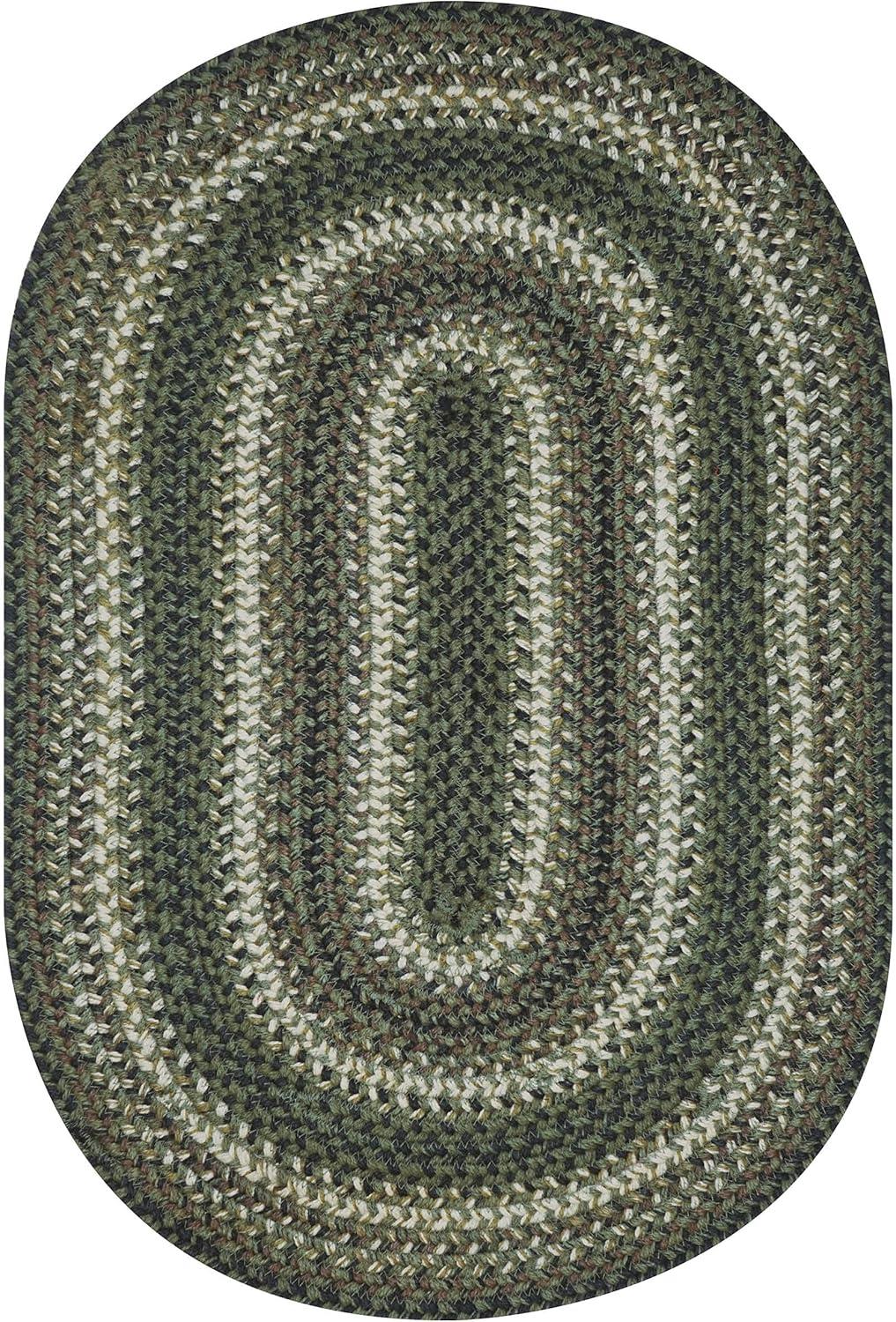 Homespice Decor 27" x 45" Oval Pinecone Jute Braided Rug