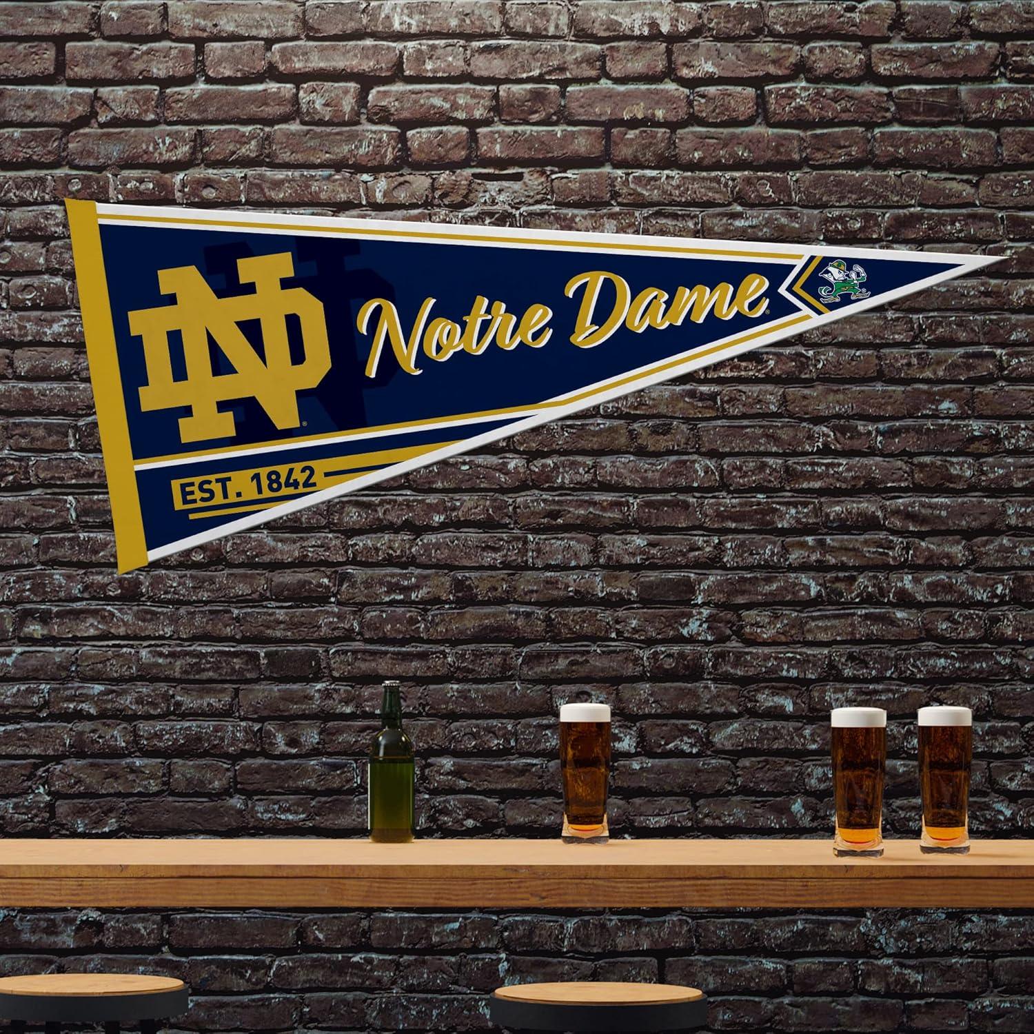 Notre Dame Fighting Irish Blue and Gold Felt Pennant