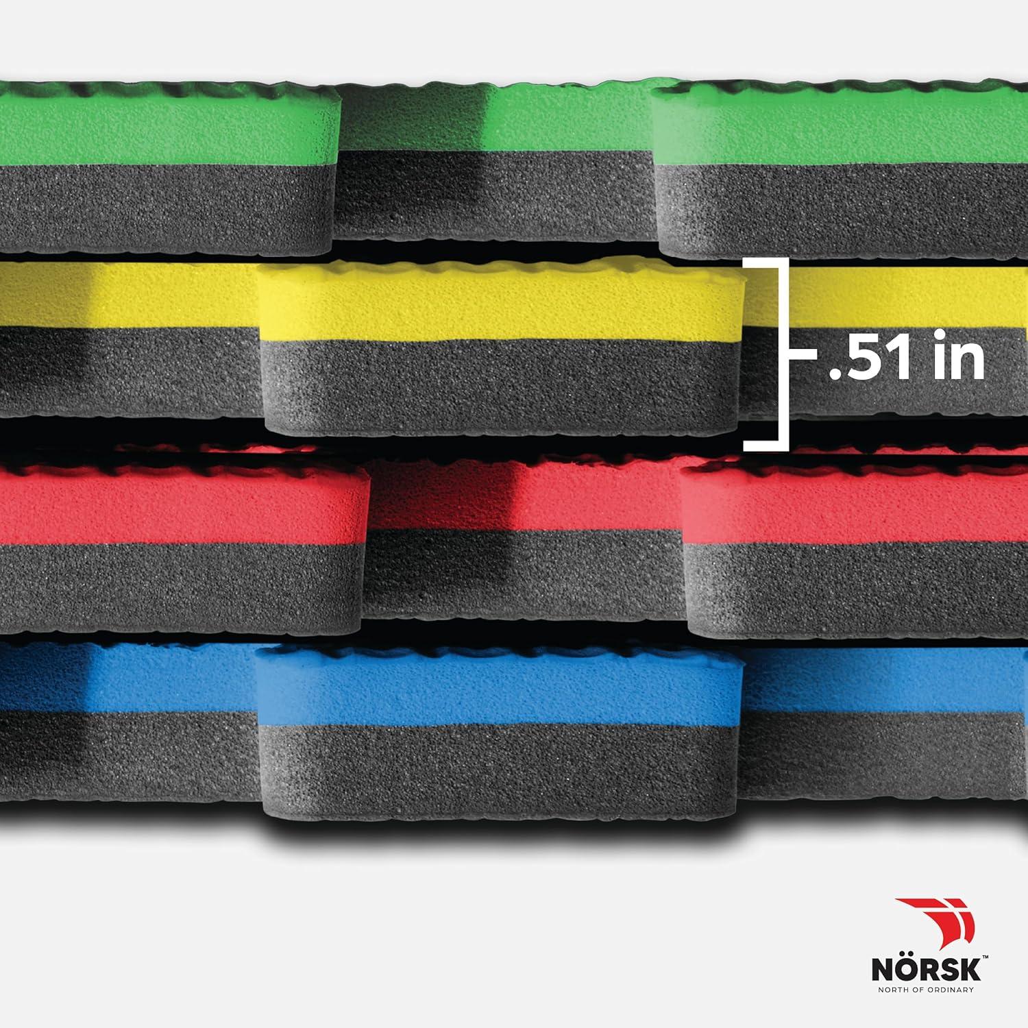 Multicolor-Gray 24 in. x 24 in. EVA Foam Multi-Purpose Reversible Interlocking Tiles (48 sq. ft. - 12 tiles)