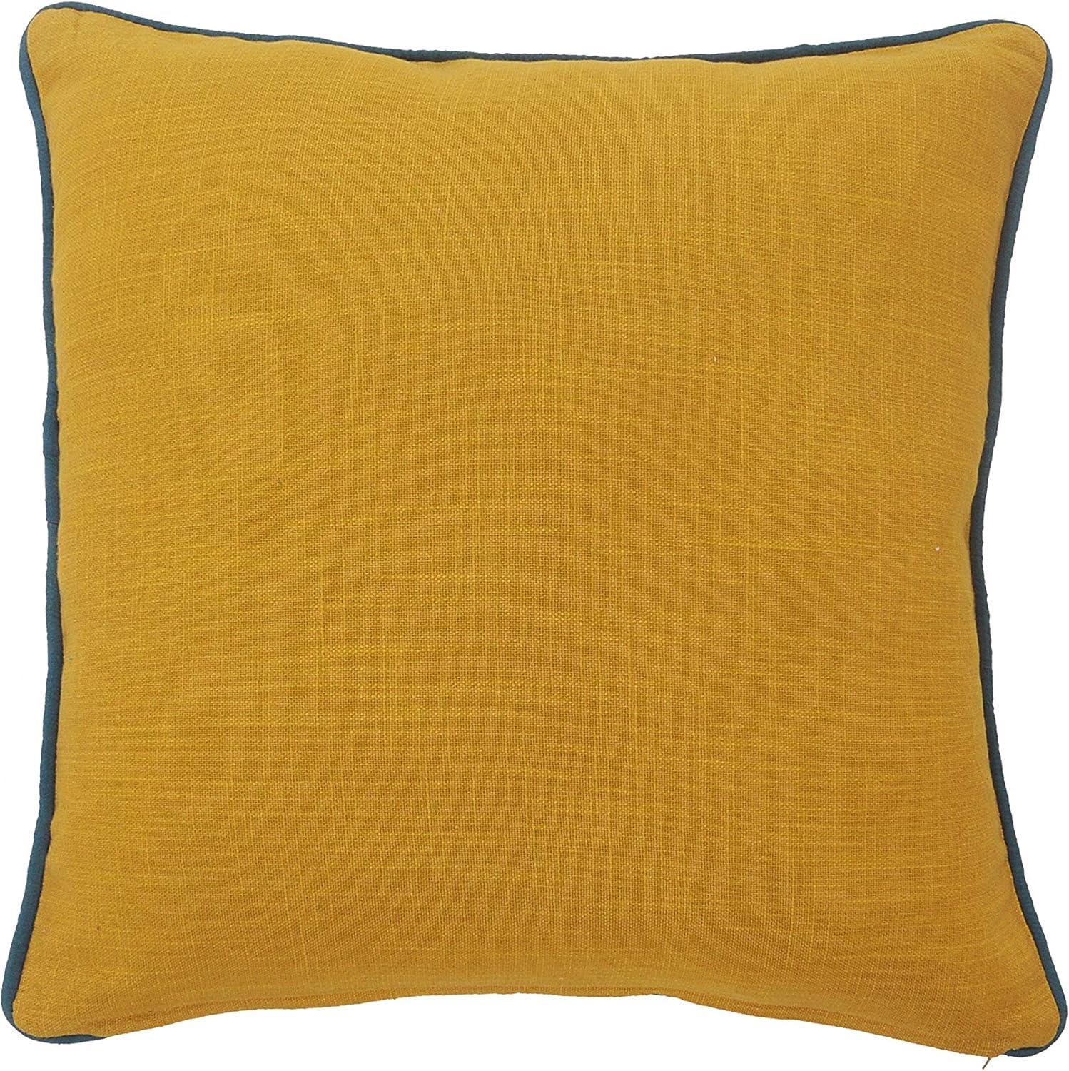 Maude Embroidered Cotton Throw Pillow