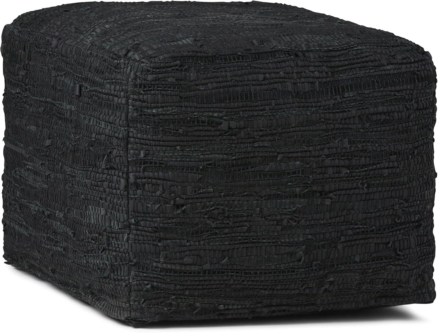 Simpli Home Fredrik Square Pouf