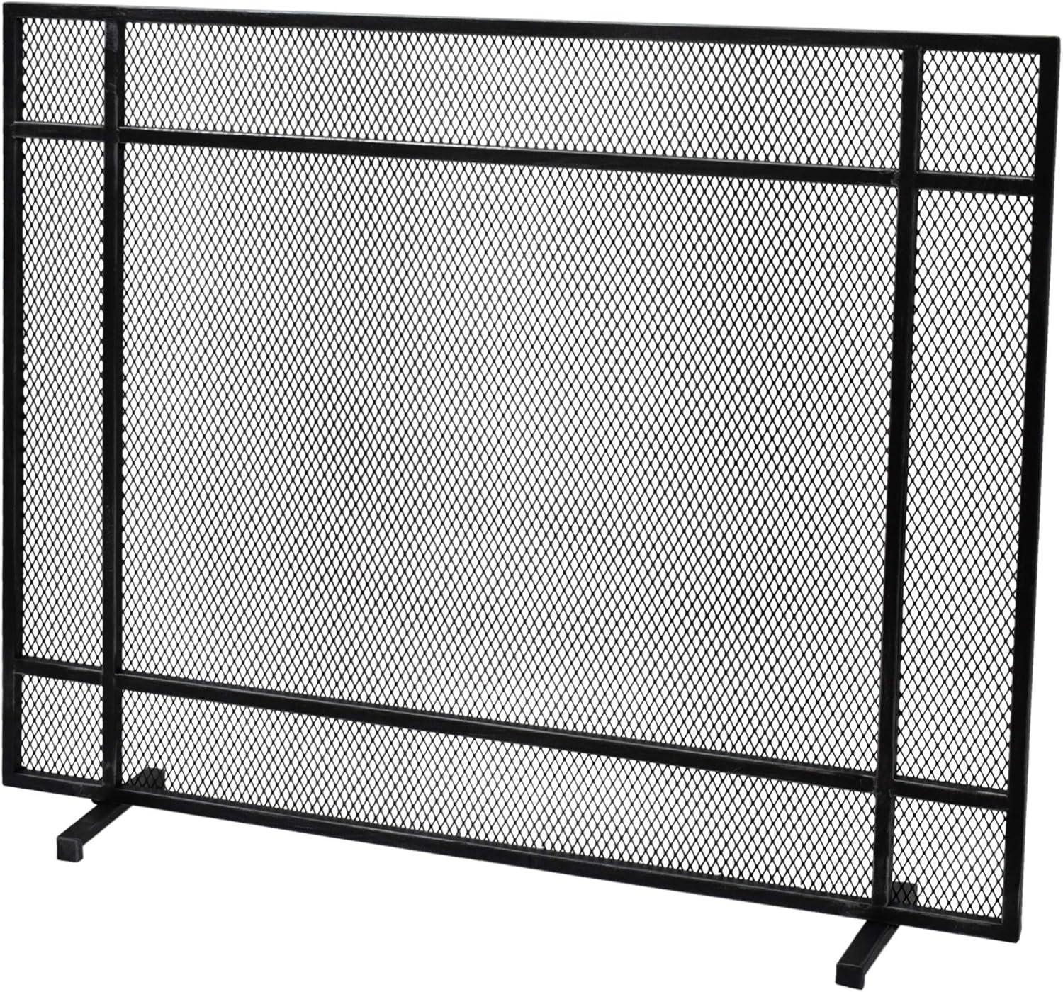 Markus Modern Single Panel Iron Firescreen