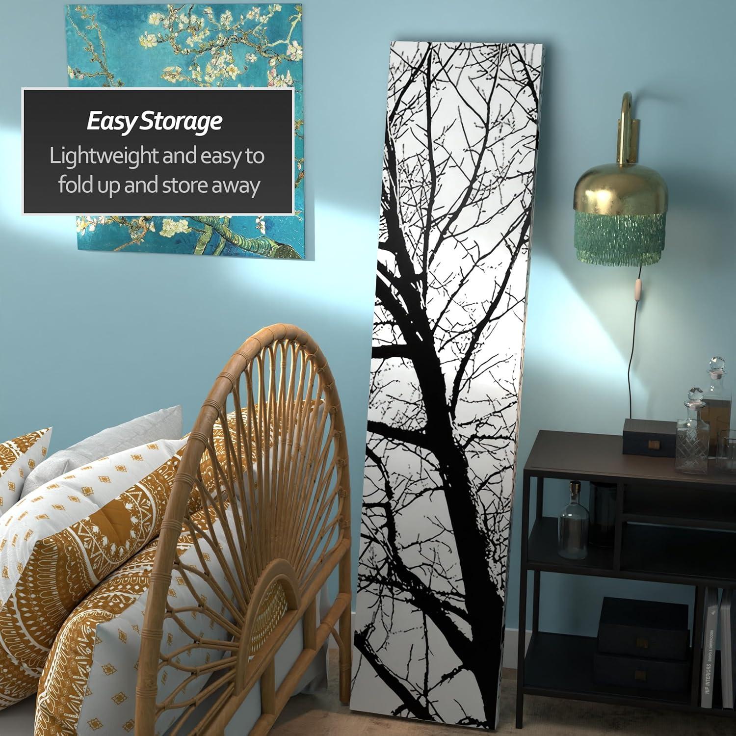 Black and White Trees 3-Panel Folding Room Divider