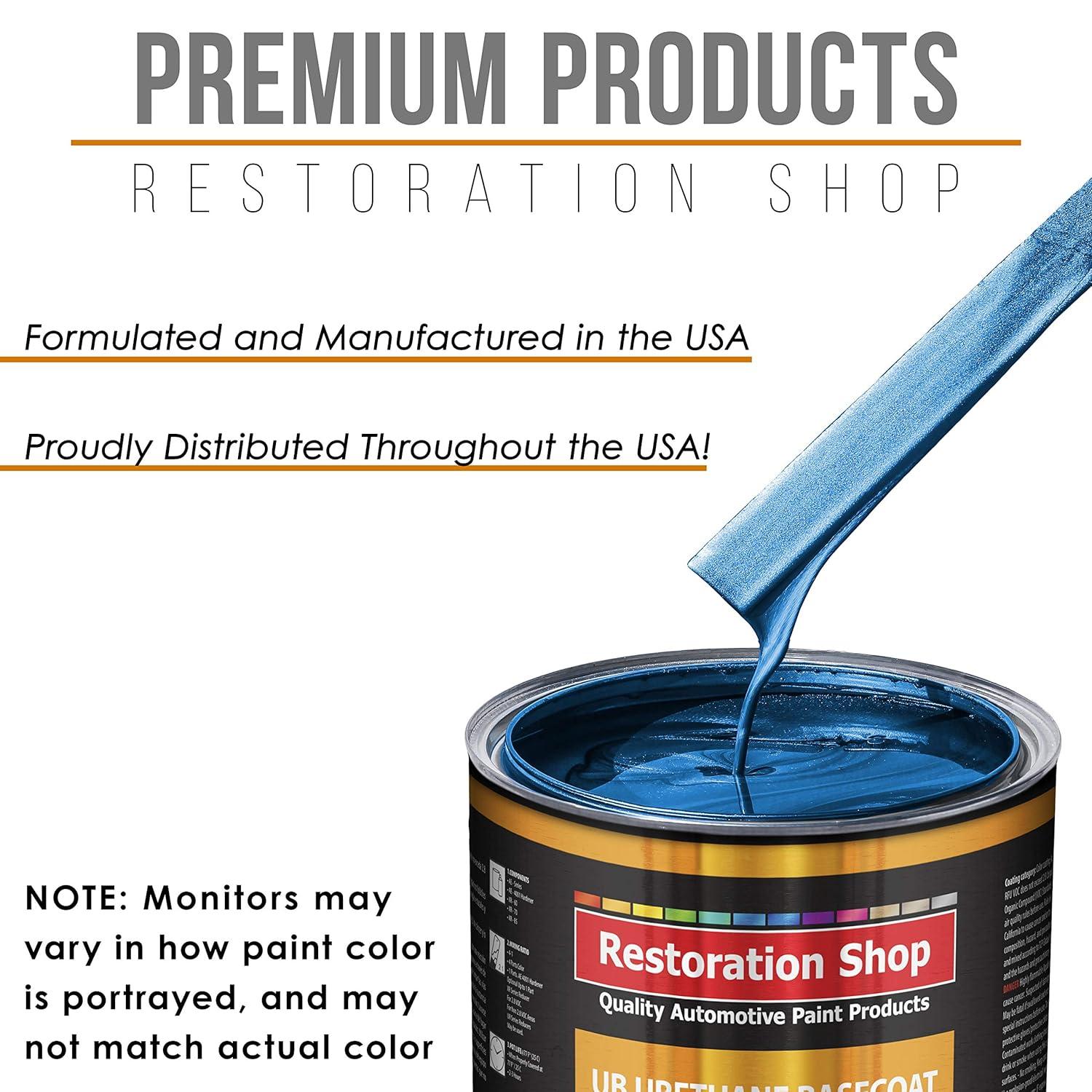 Fiji Blue Metallic Premium Gallon Kit URETHANE BASECOAT Car Auto Body Paint Kit