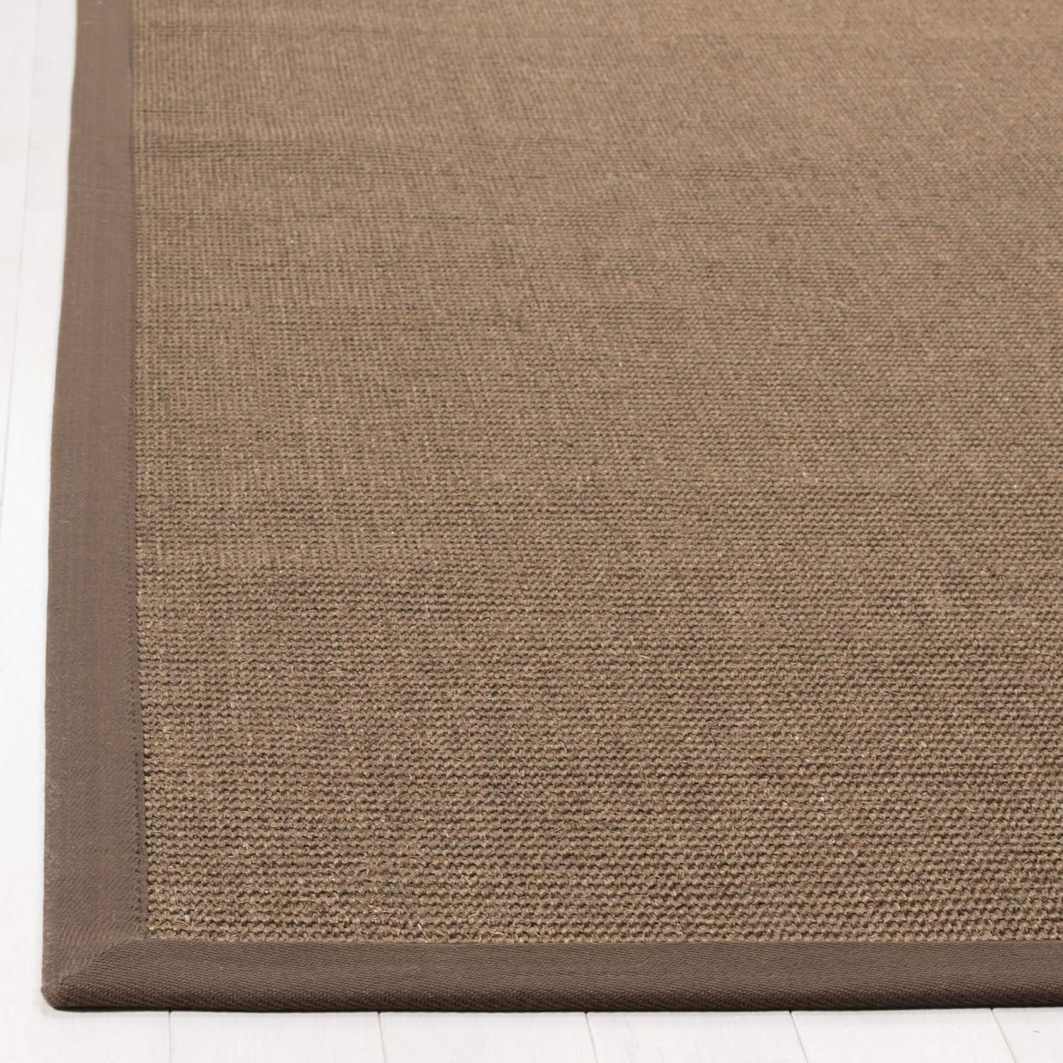 Natural Fiber NF441 Power Loomed Indoor Area Rug - Brown/Brown - 6'x9' - Safavieh