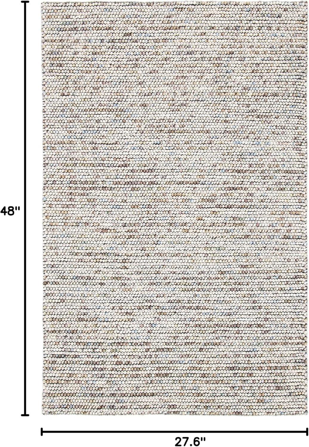 Natura NAT620 Hand Woven Accent Rug - Ivory/Multi - 2'3"x4' - Safavieh.