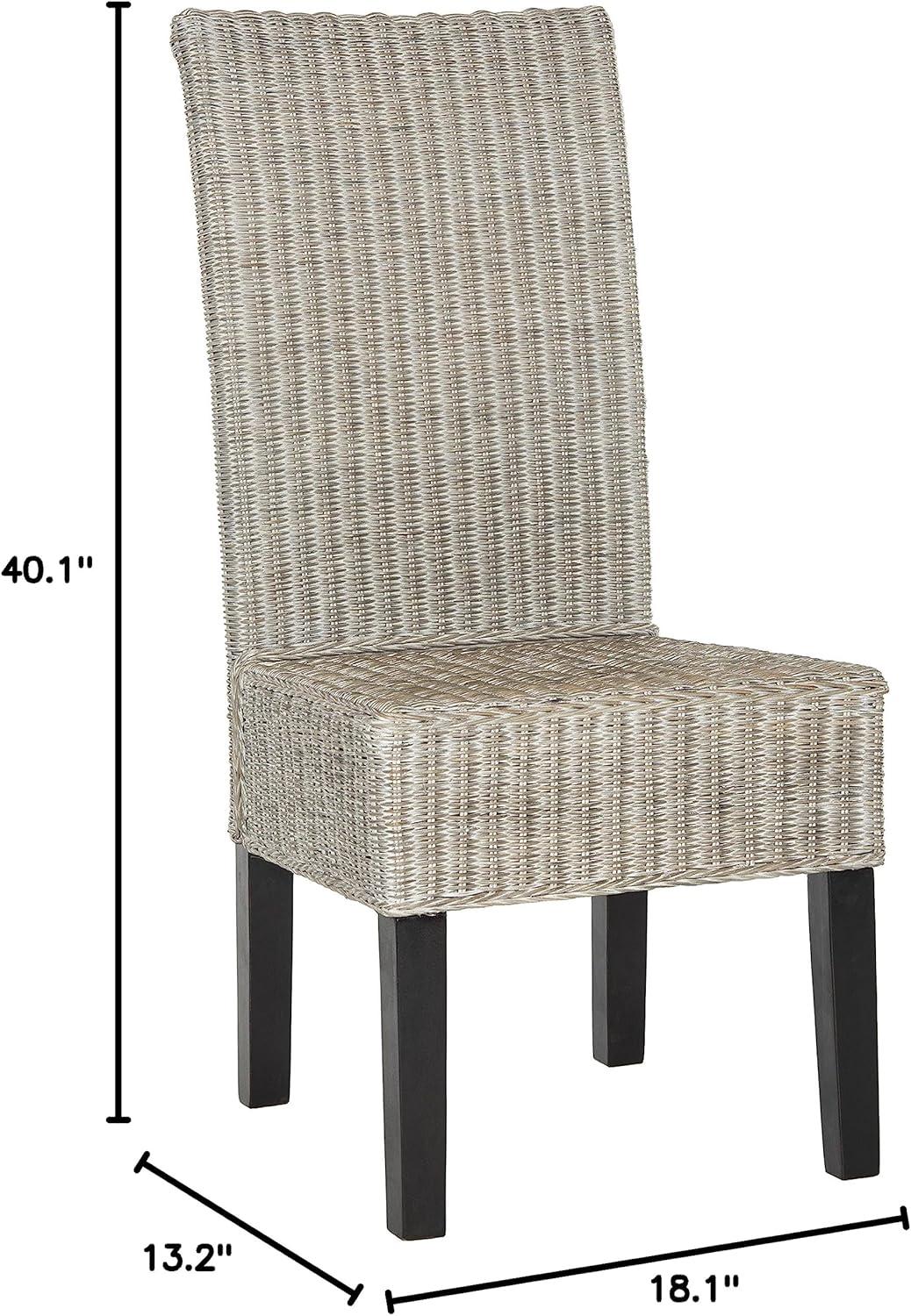 Arjun 18''H Wicker Dining Chair (Set of 2)  - Safavieh